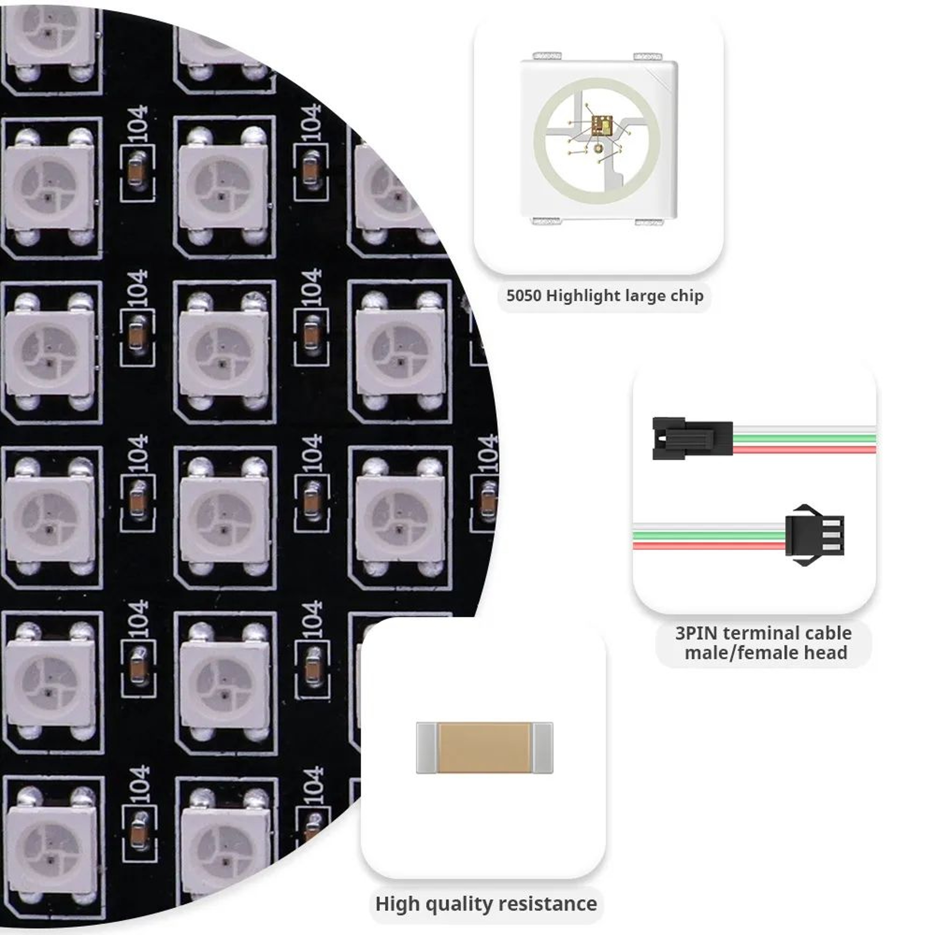 WS2812B Smart RGB Pixel Matrix Panel 1