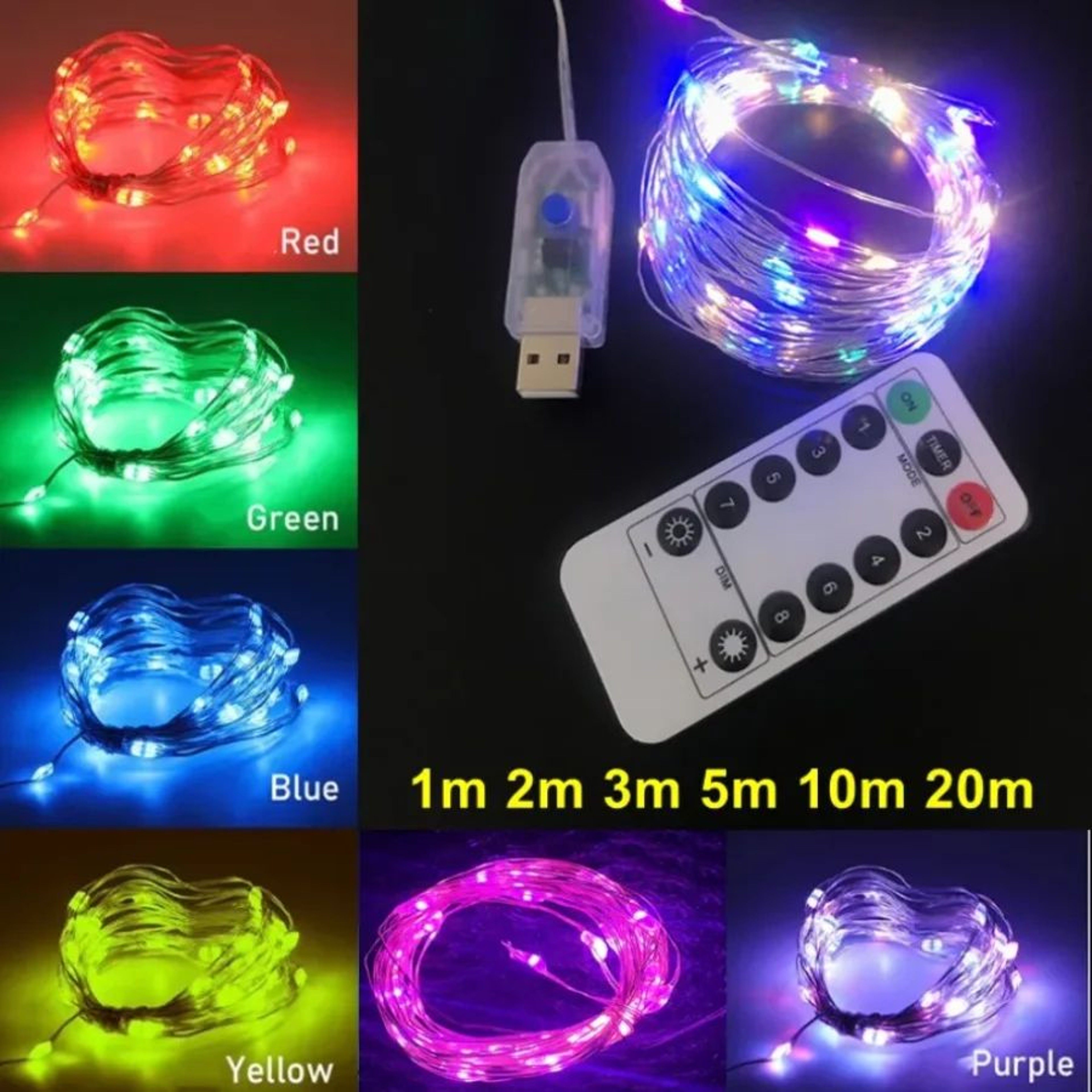 Eight Mode USB Fairy String Lights 1