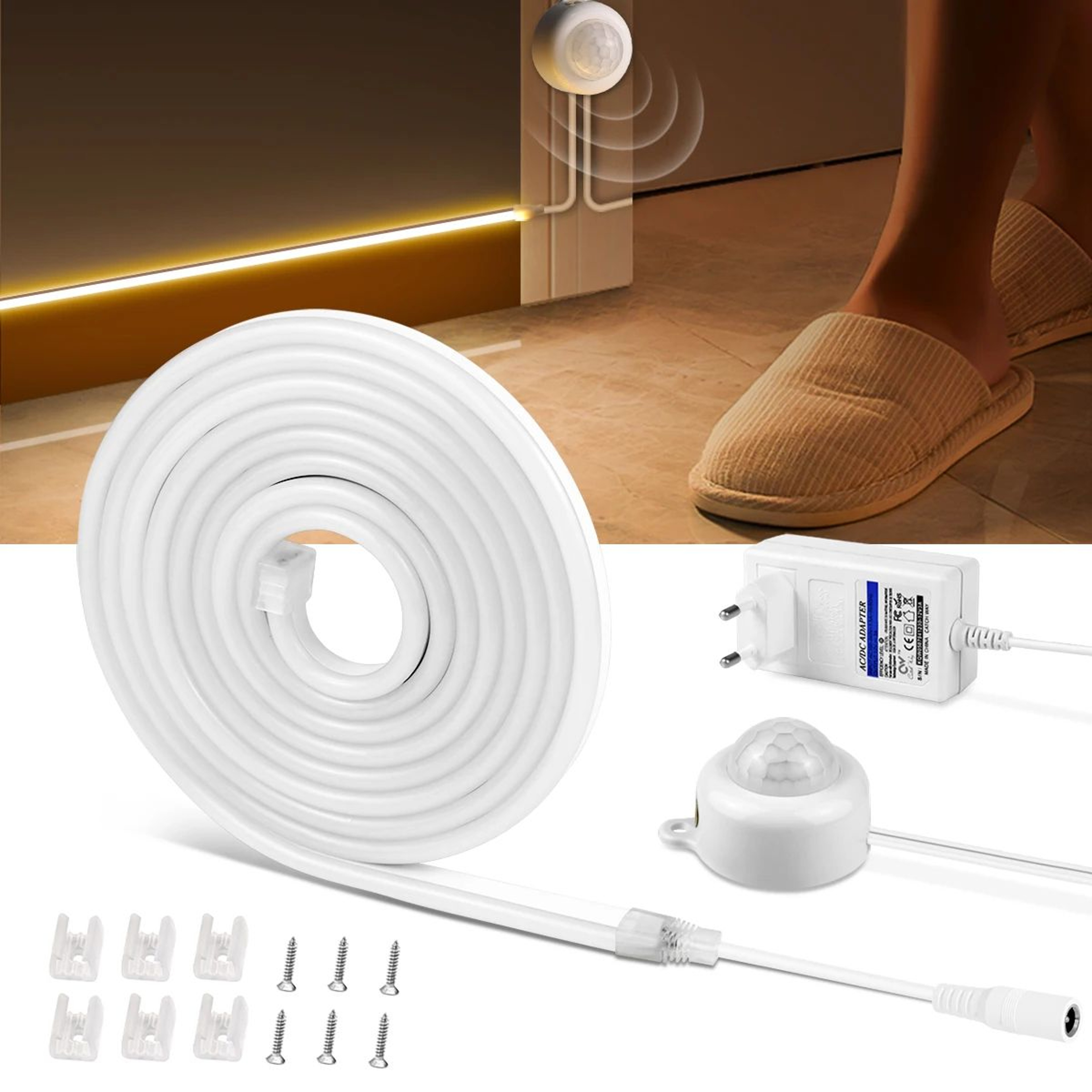 Wireless PIR Motion Sensor Neon Light Strip 0