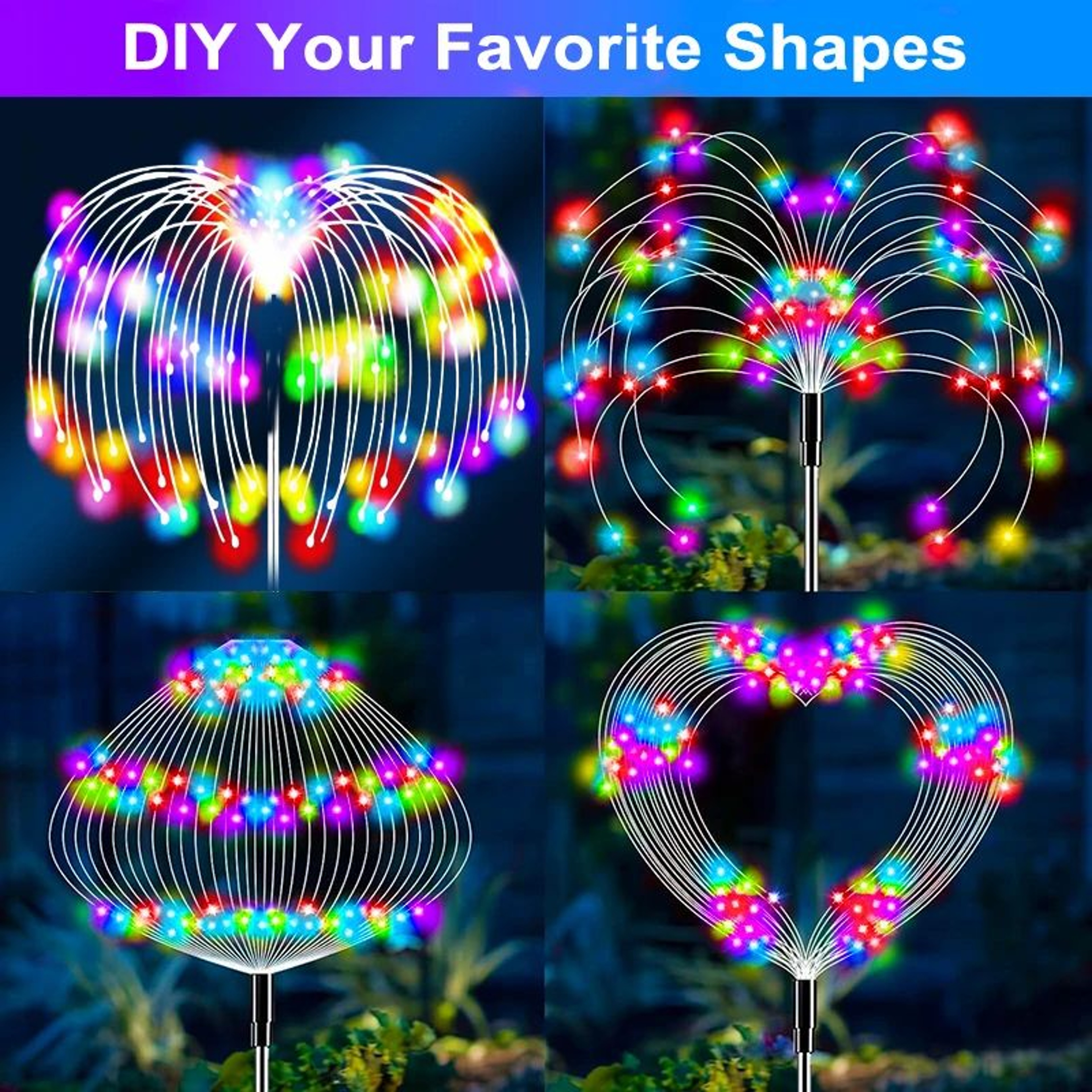 Solar Firework Garden Stake Lights 1