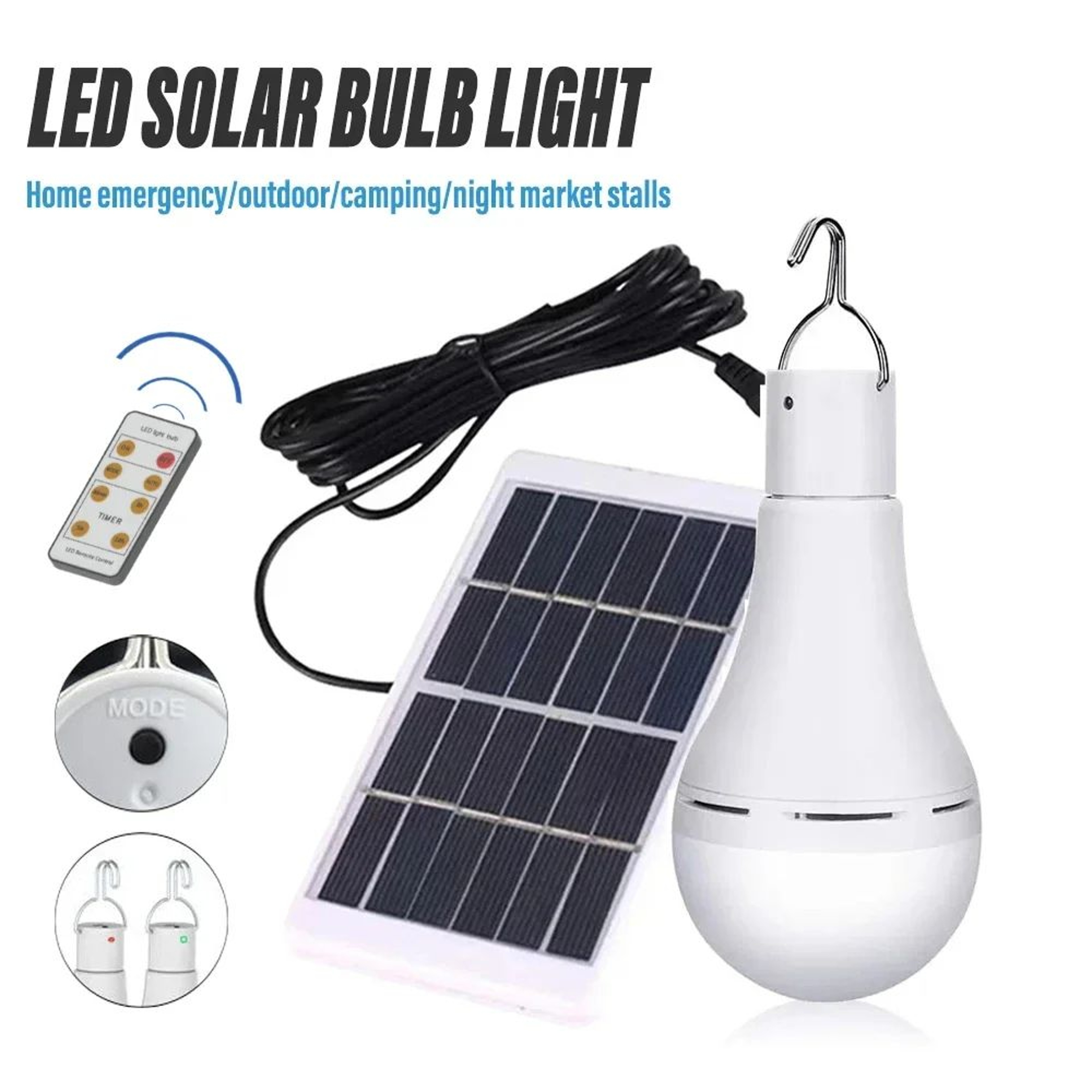 SunGlow Portable Solar LED Bulb 6