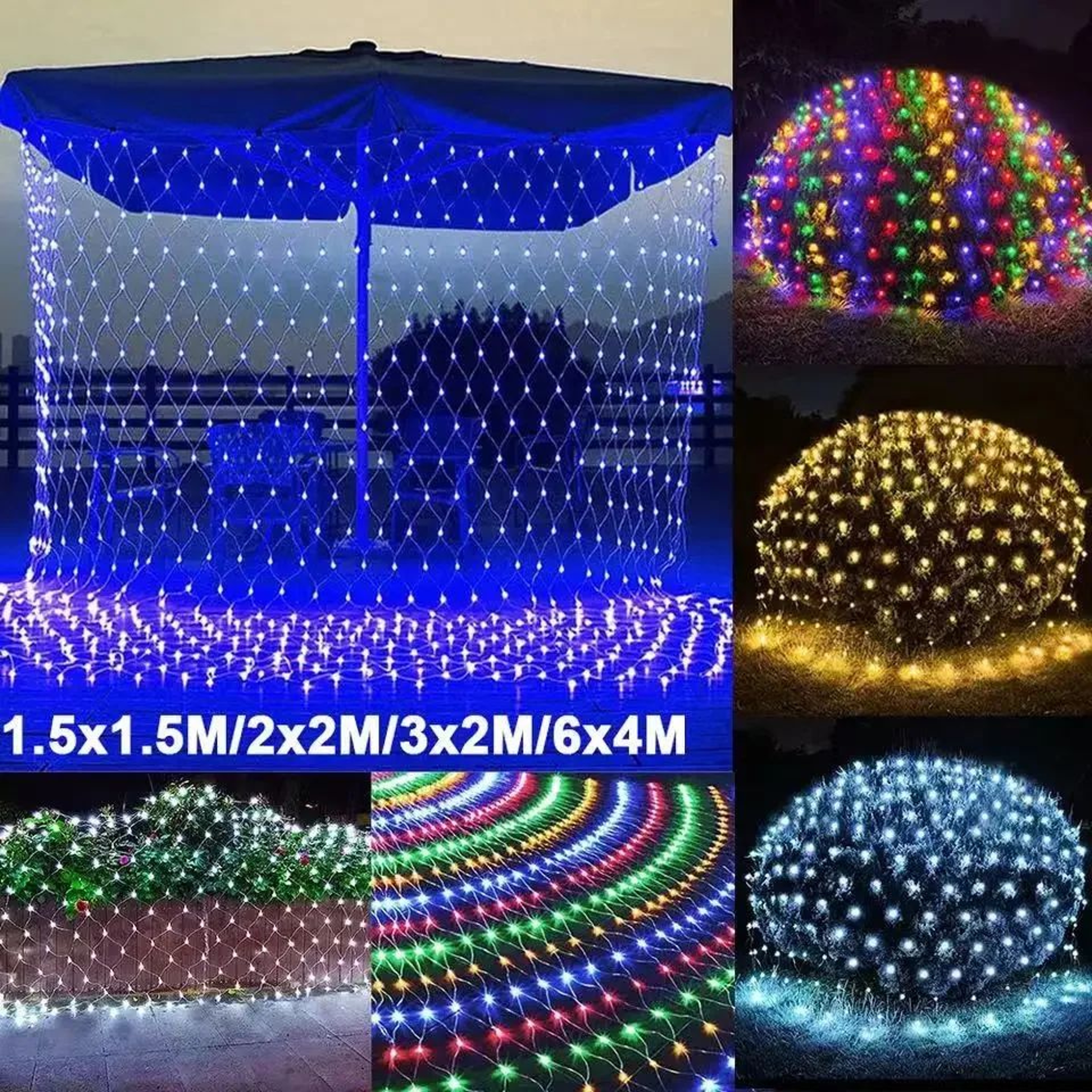 EverGlow LED Net Mesh Fairy Lights – view 1