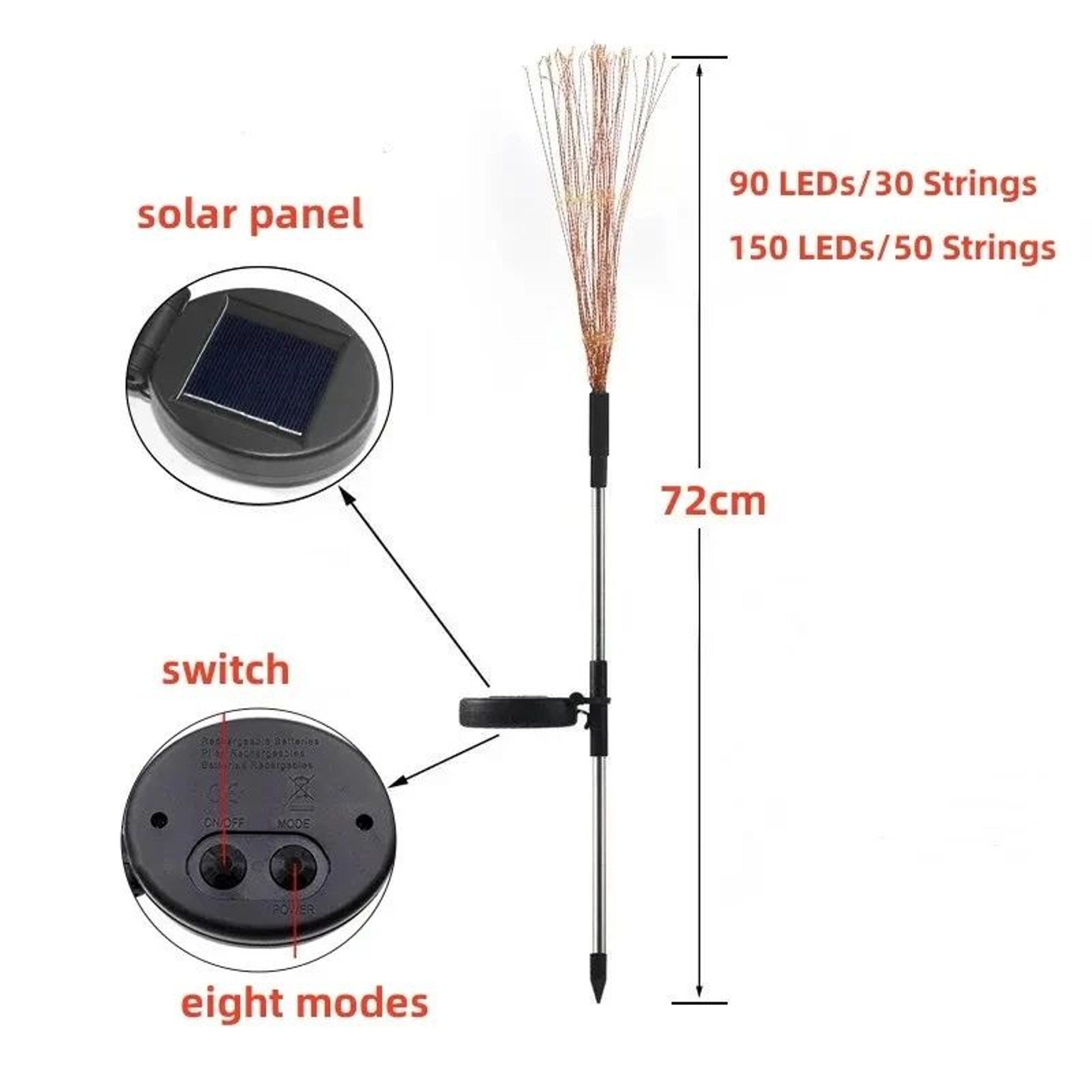 FireBloom Solar Firework Garden Lights 5