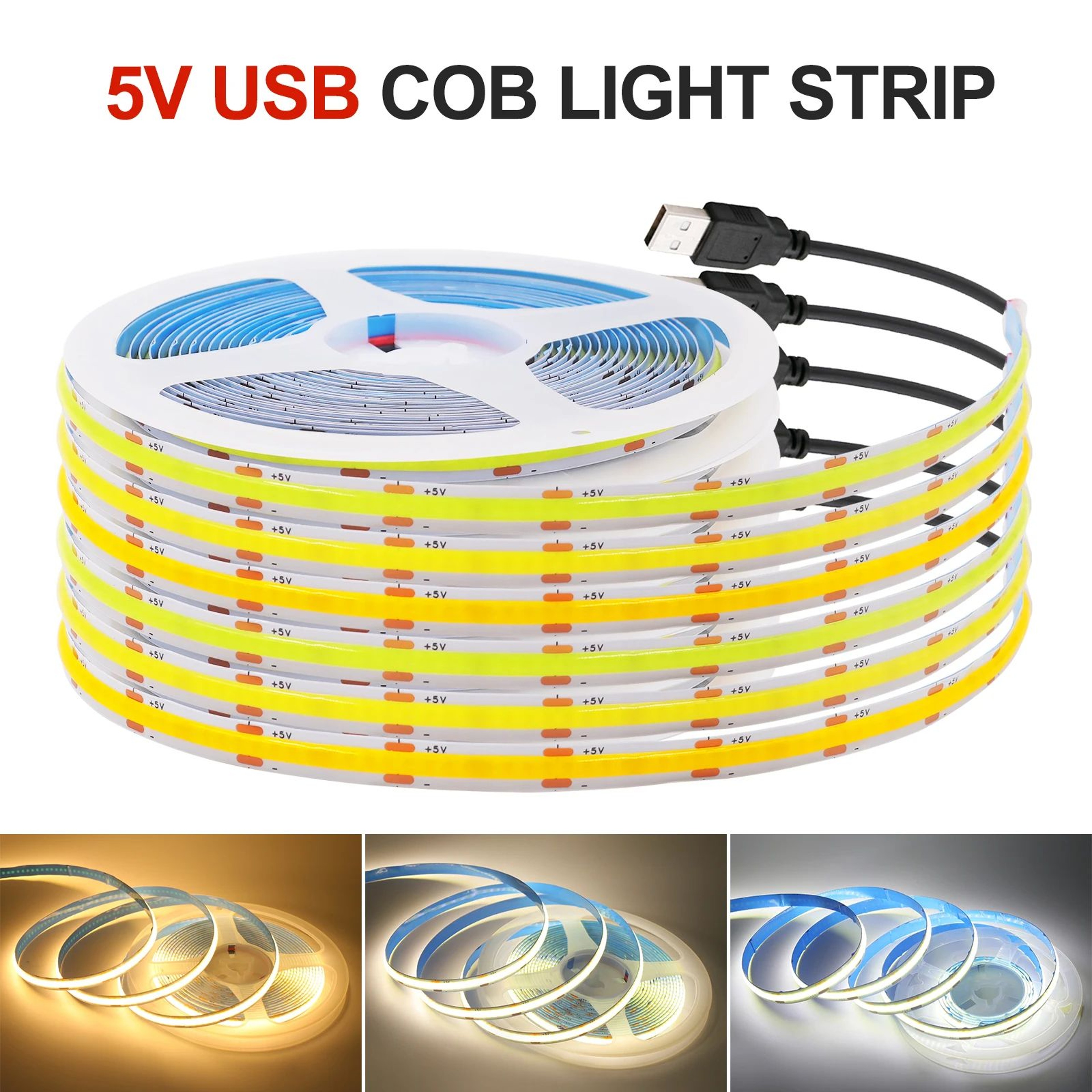 LumaFlex USB COB LED Strip Light 0