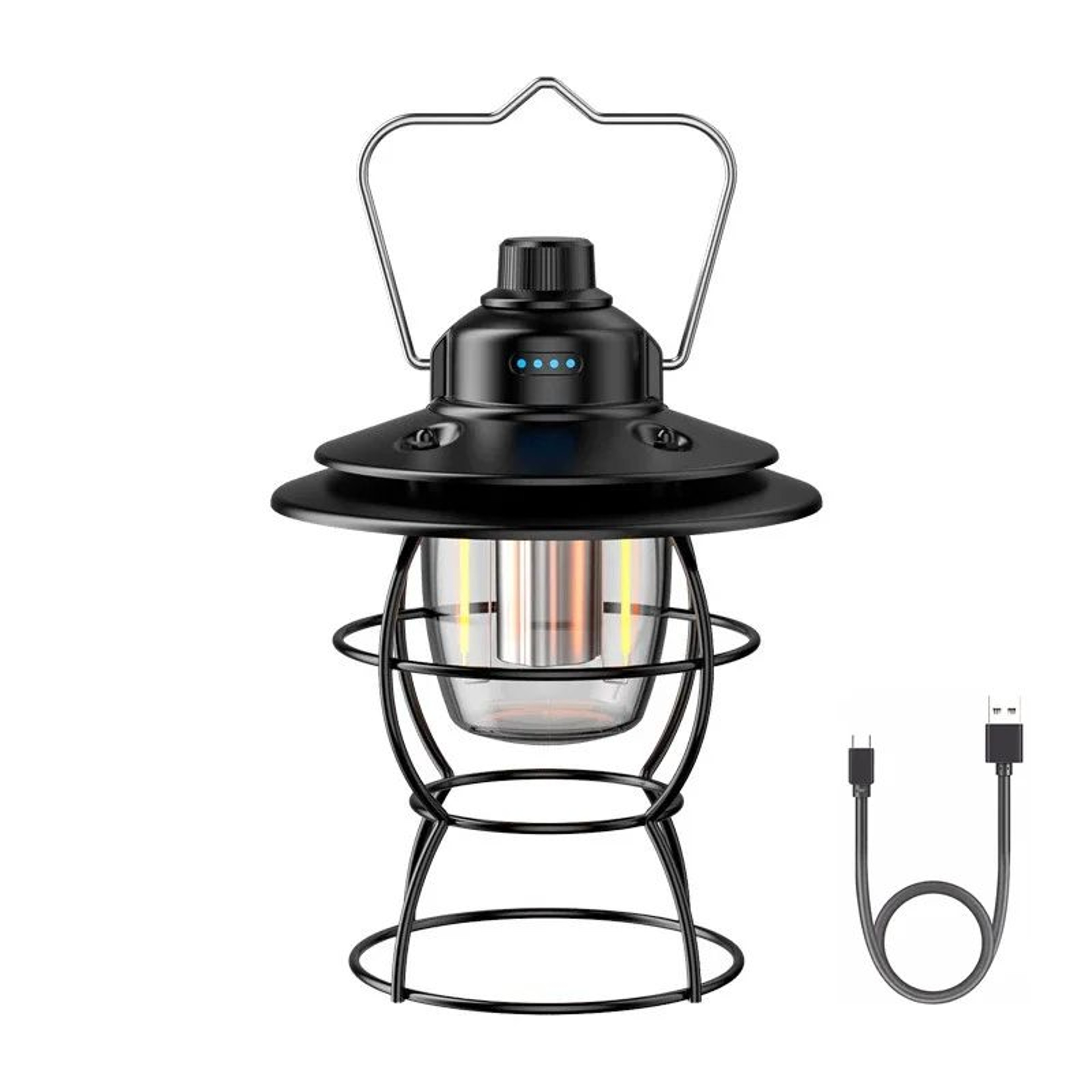 EmberLume USB Rechargeable Retro Camping Lantern 6