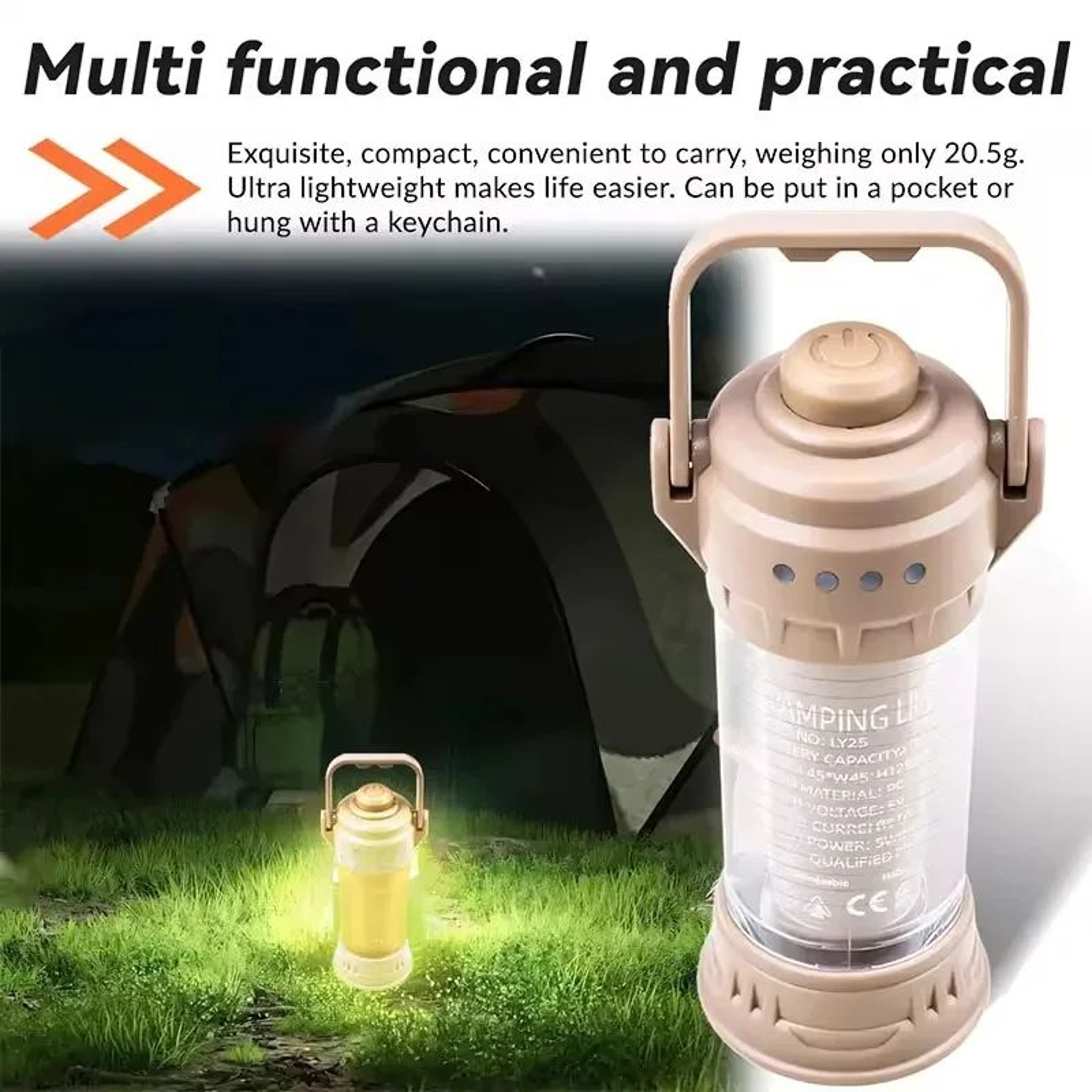 SummitGlow 6 Mode Waterproof Retro Camping Lantern 5