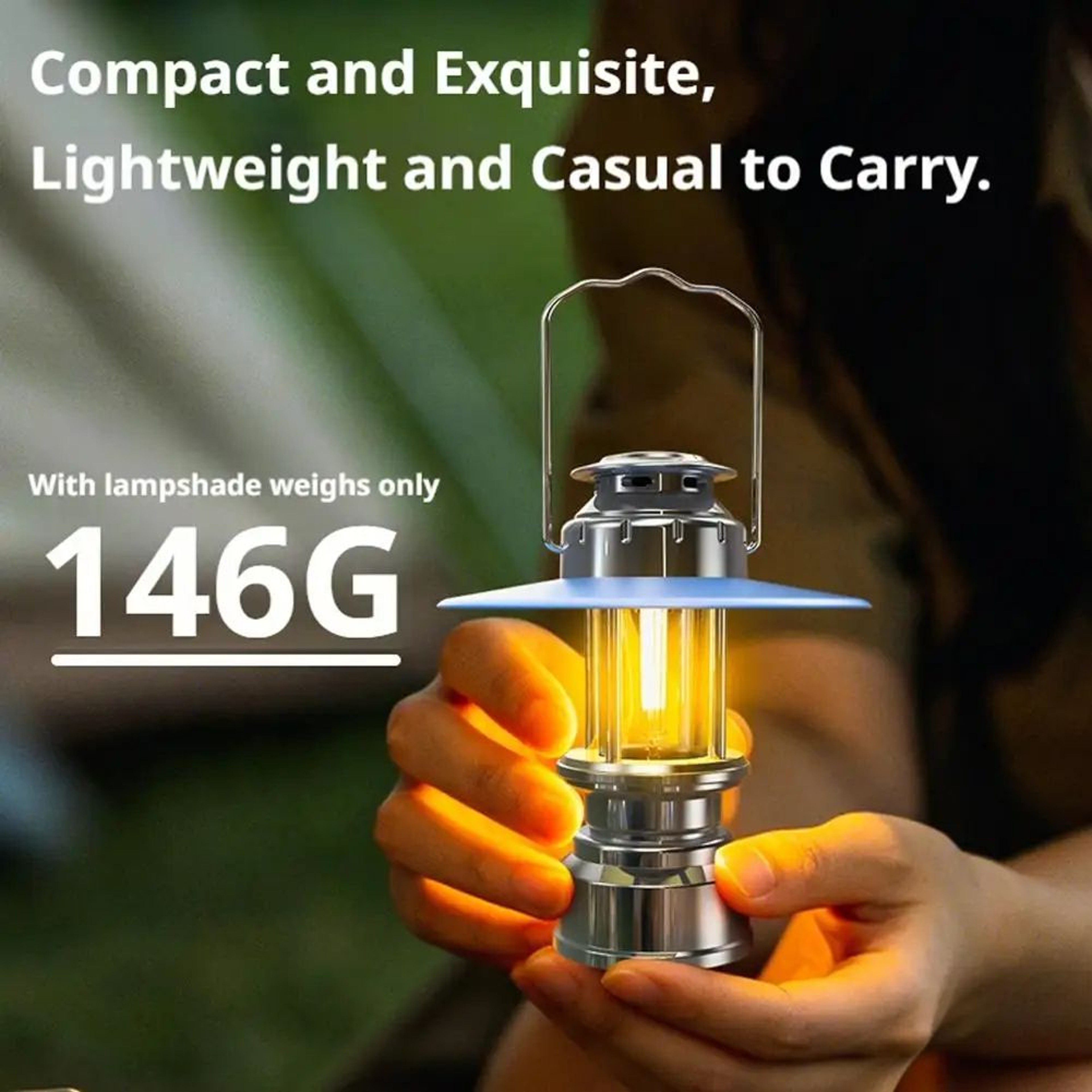 WildGlow USB Rechargeable Vintage Camping Lantern 2