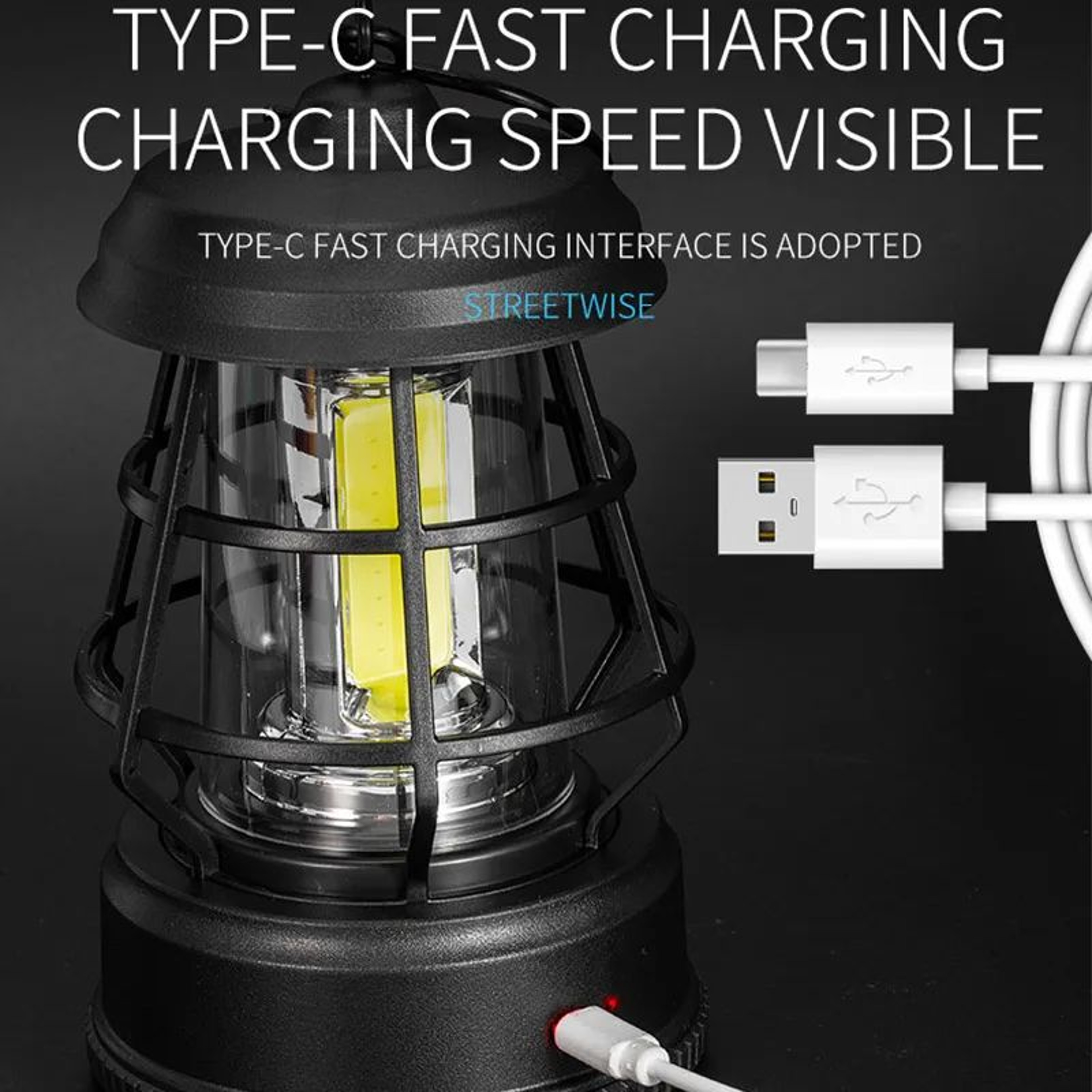 ForgeGlow Rechargeable Dimmable COB Camping Lantern 5