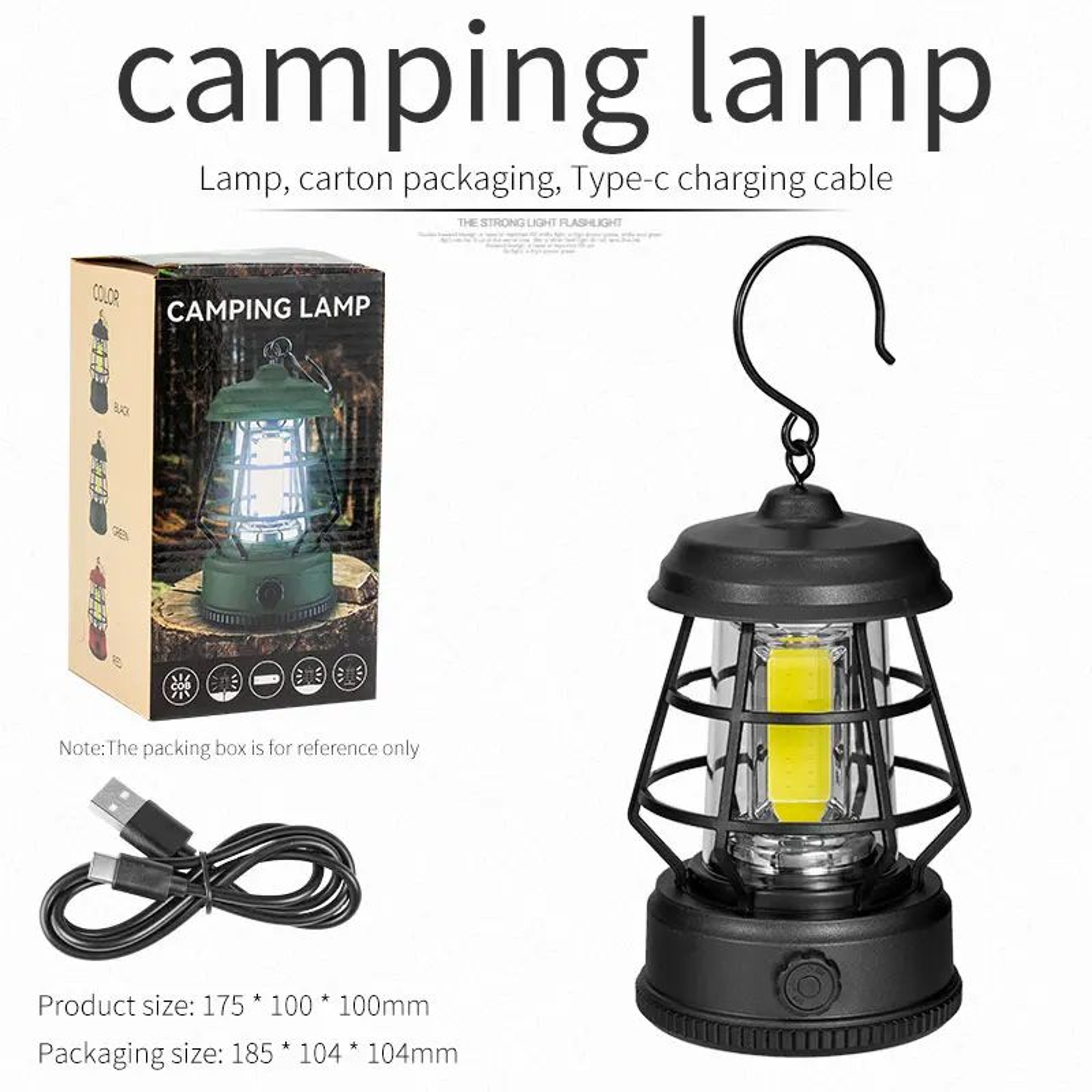 ForgeGlow Rechargeable Dimmable COB Camping Lantern 6
