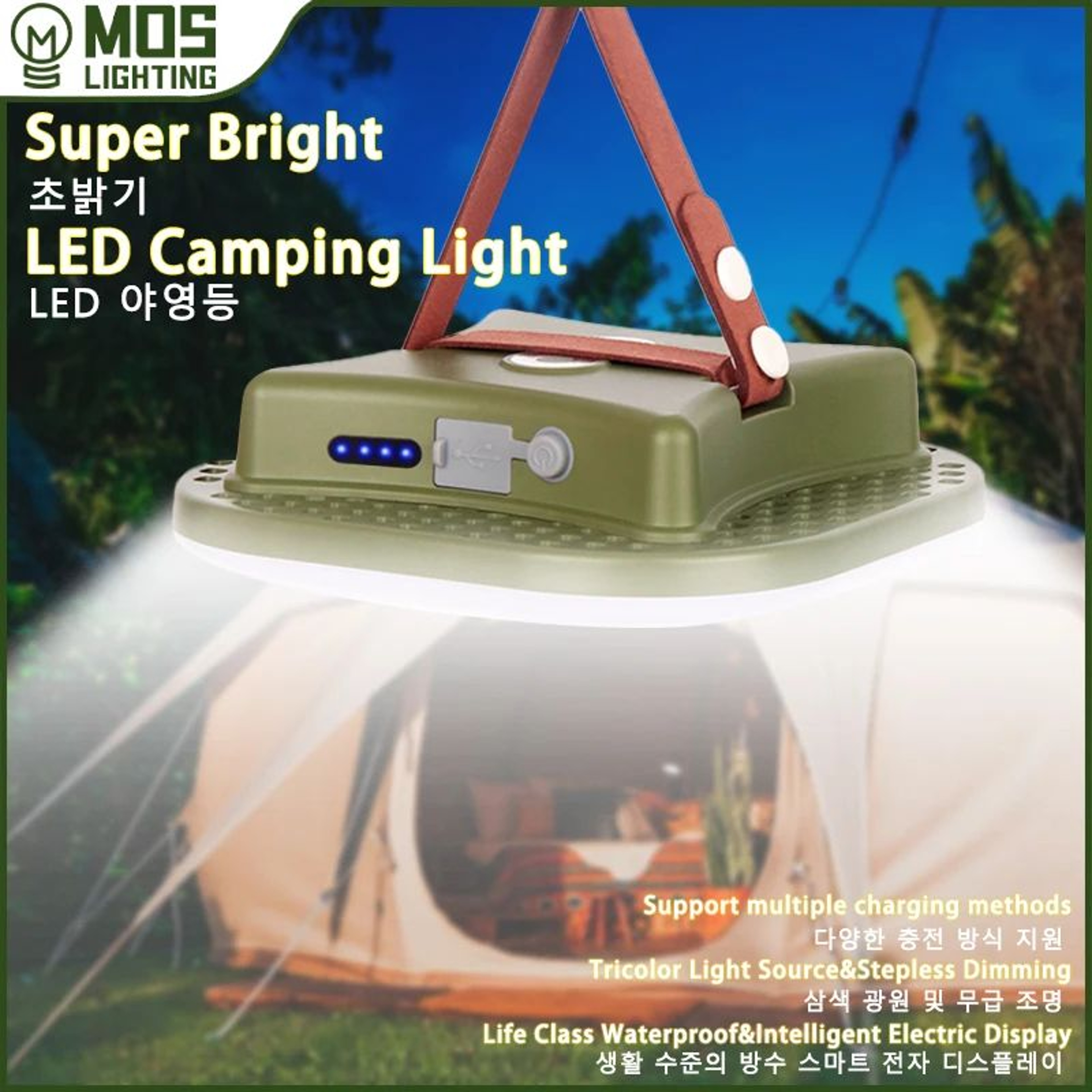 SolarBeam 80W Magnetic Zoom Camping Work Light 0