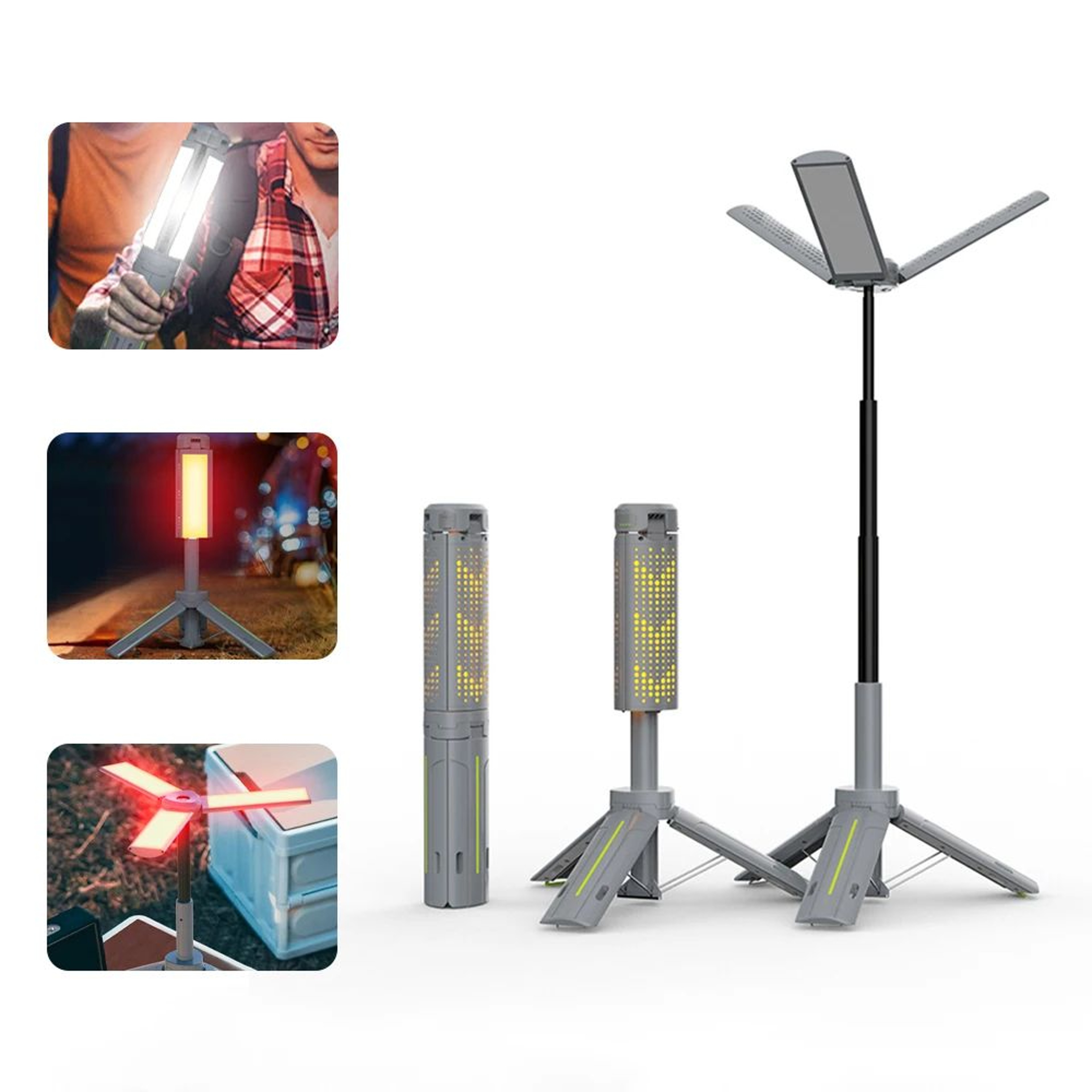 8000mAh Folding Telescopic Camping Light 7