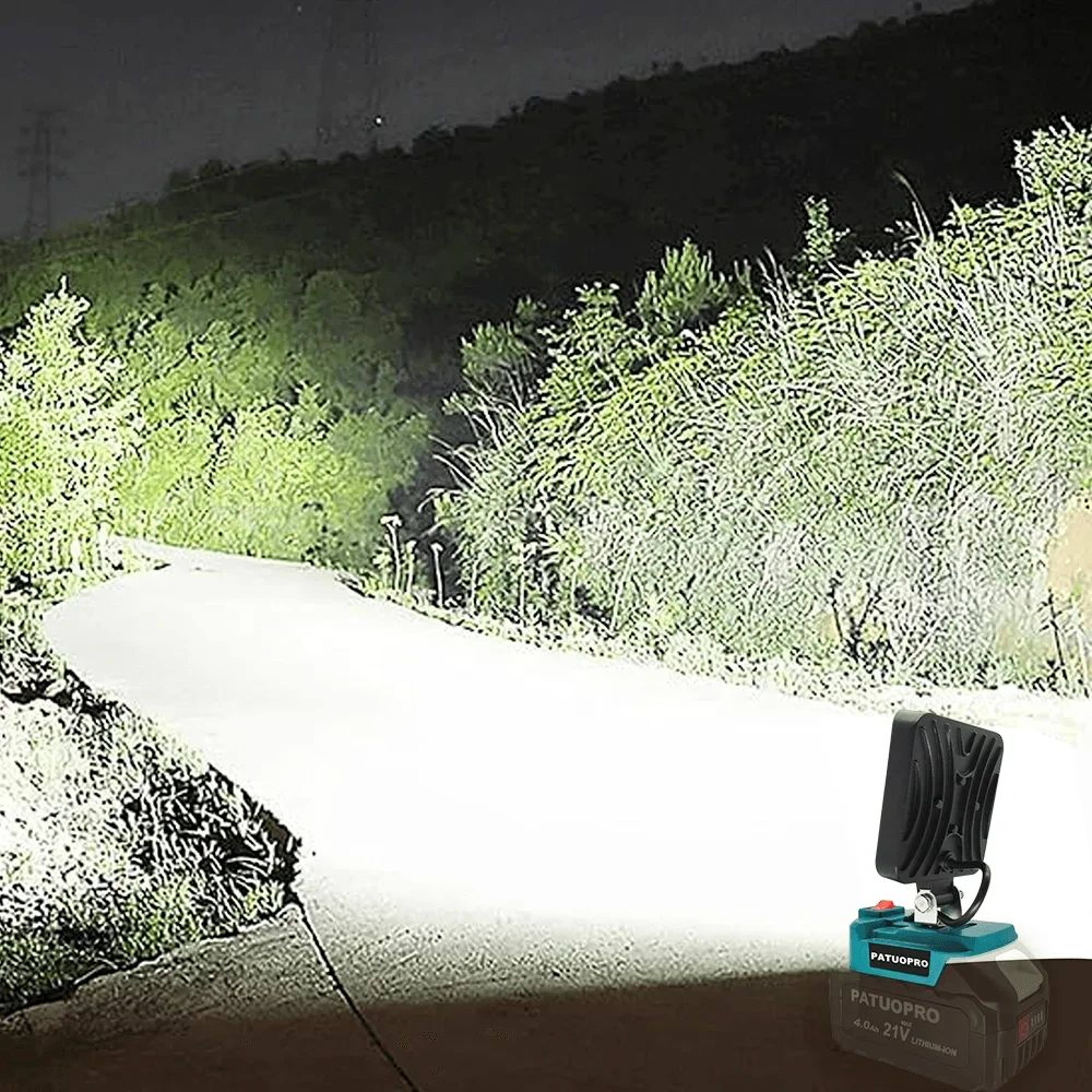 PATUOPRO 53 LED Adjustable Cordless Work Light 5