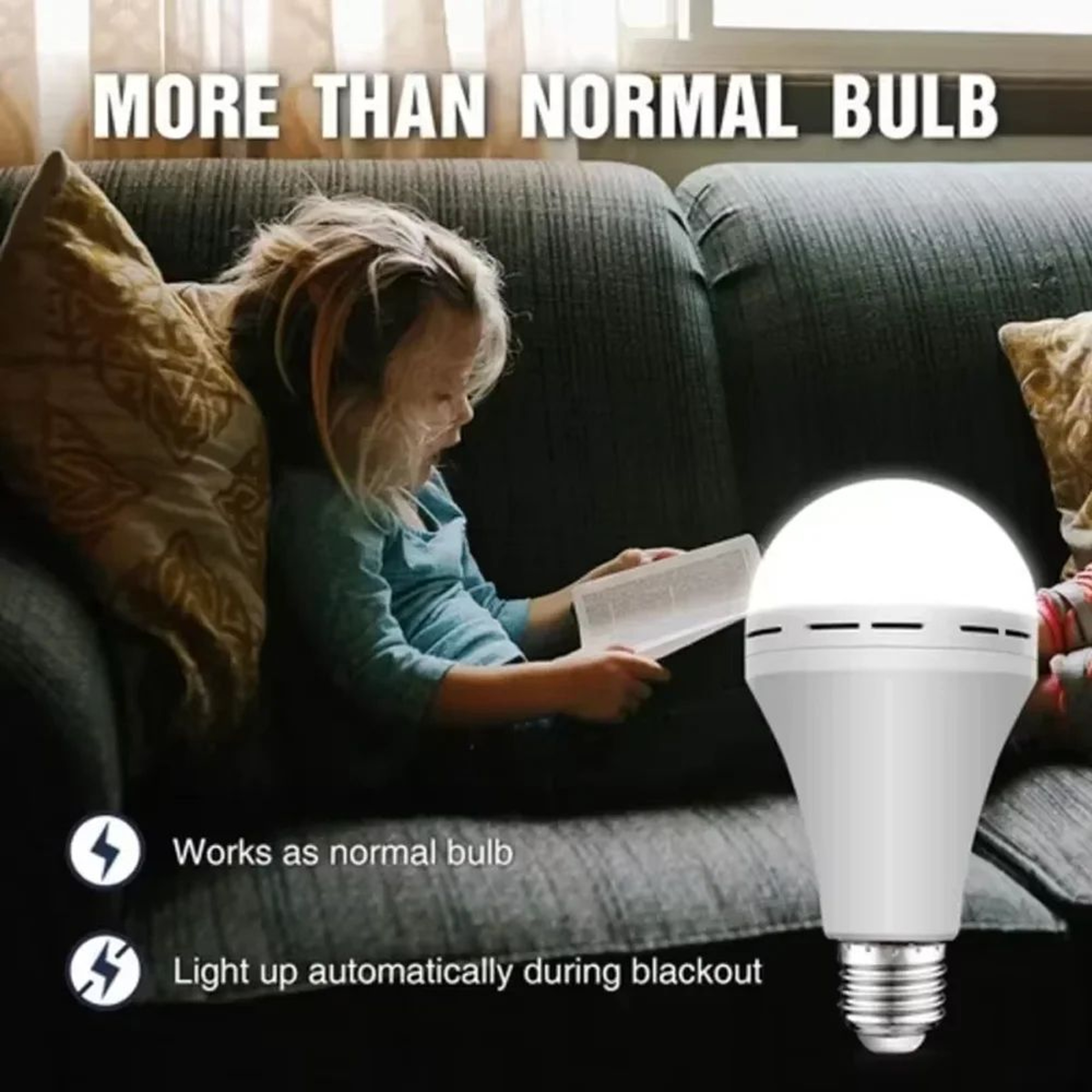 E27 Rechargeable Power Outage Light Bulb 3