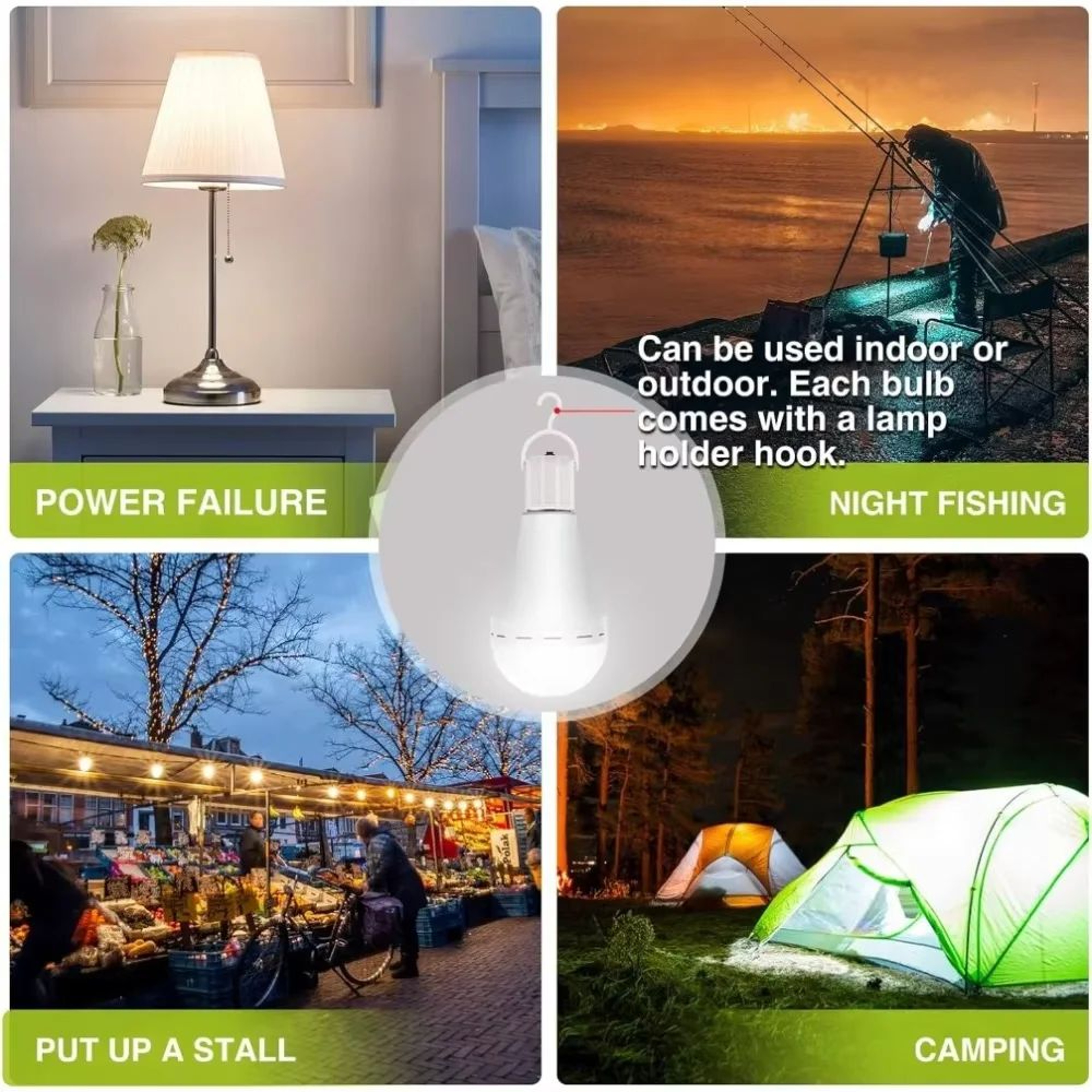 E27 Rechargeable Power Outage Light Bulb 4