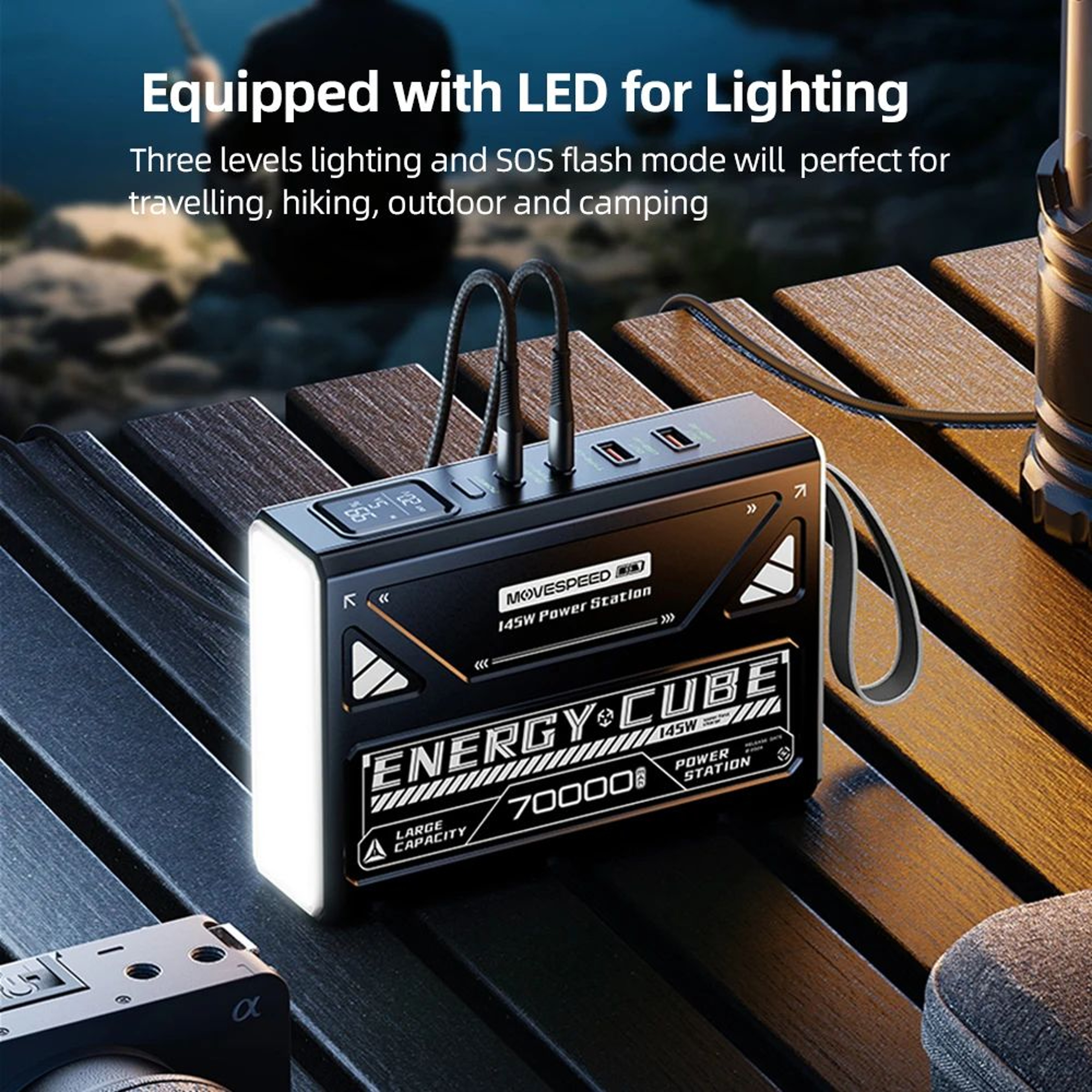 MOVESPEED 70000mAh High Capacity Camping Lantern 2