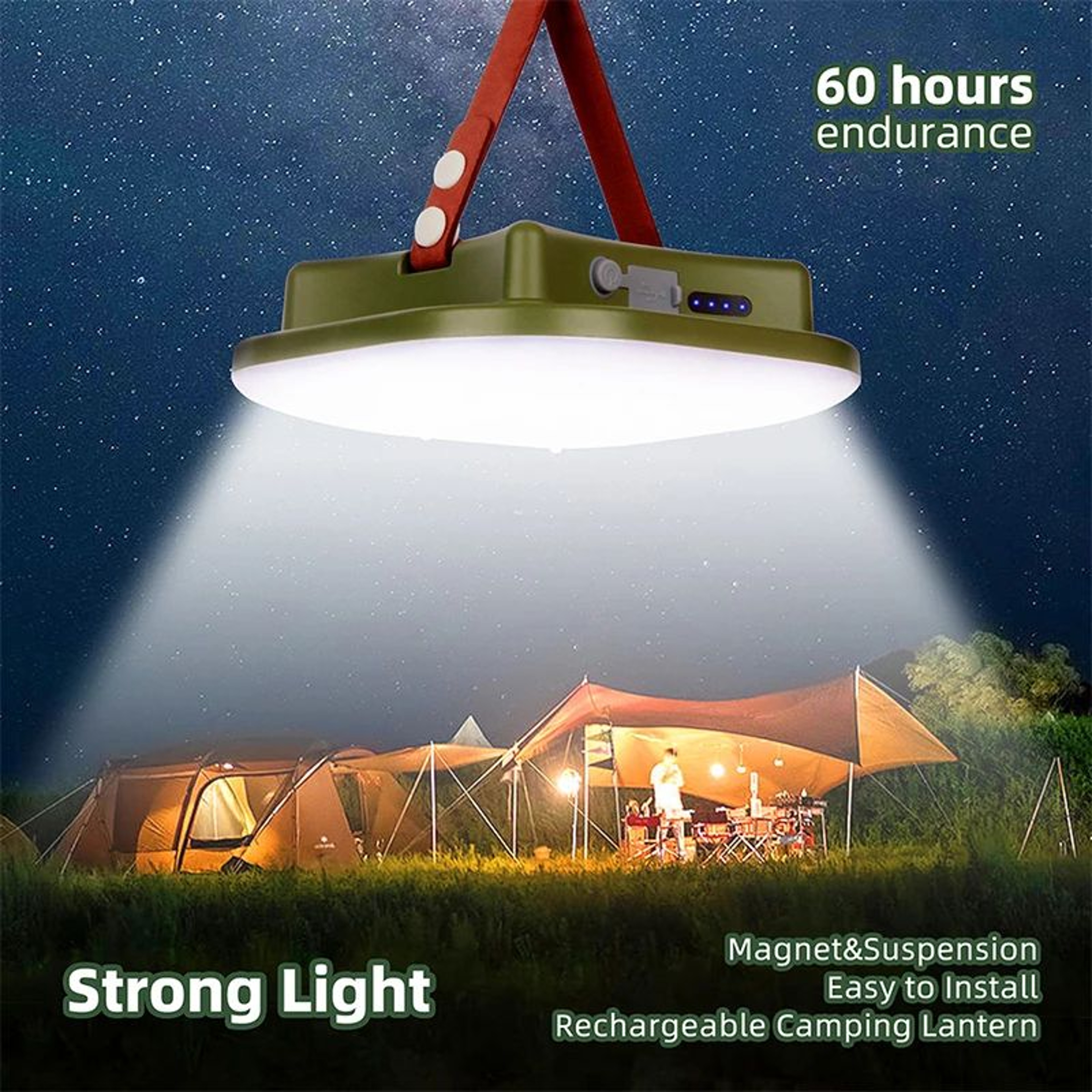 MOSLIGHTING 13500mAh Magnetic Camping Light 0