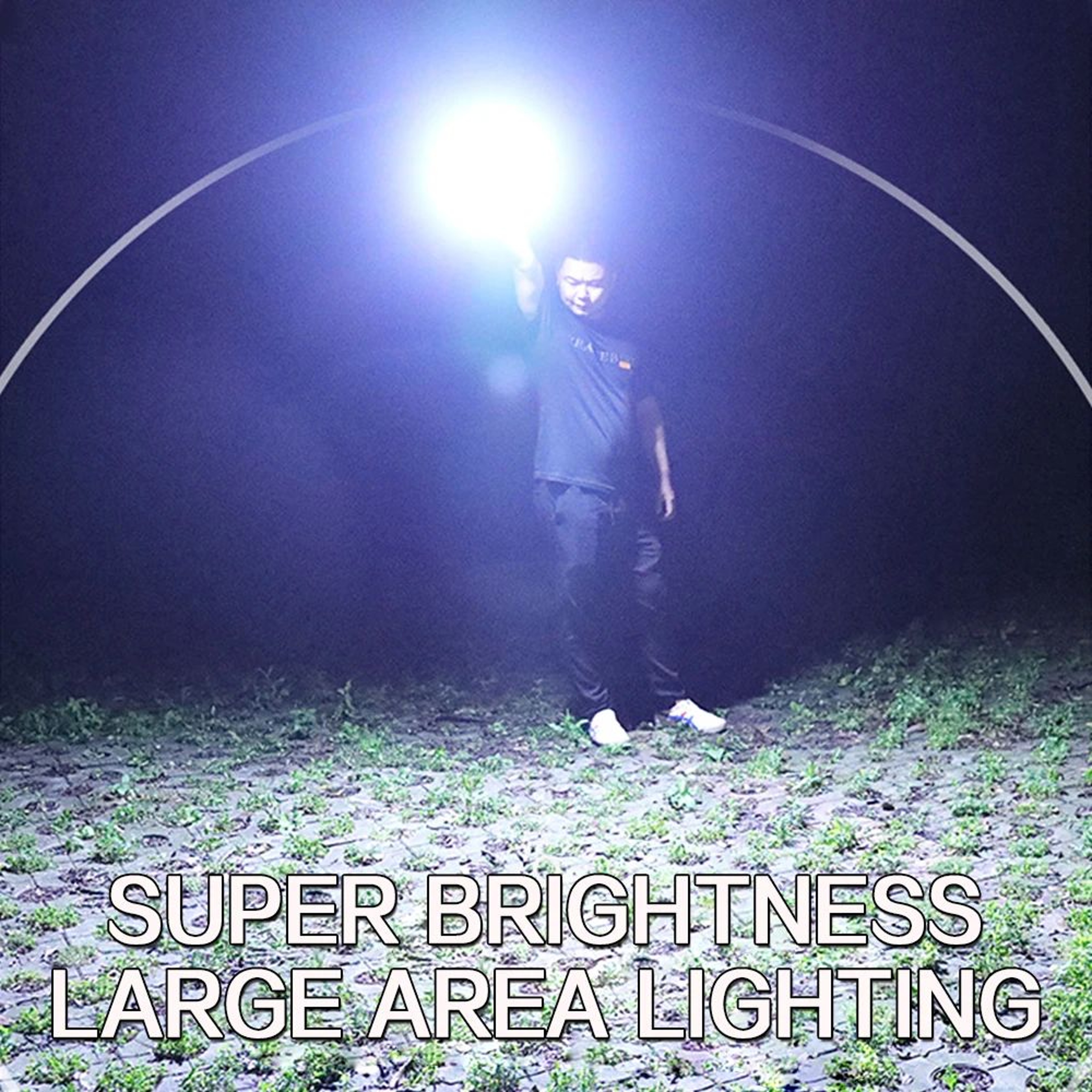 300W Solar Rechargeable Remote Camping Light 5