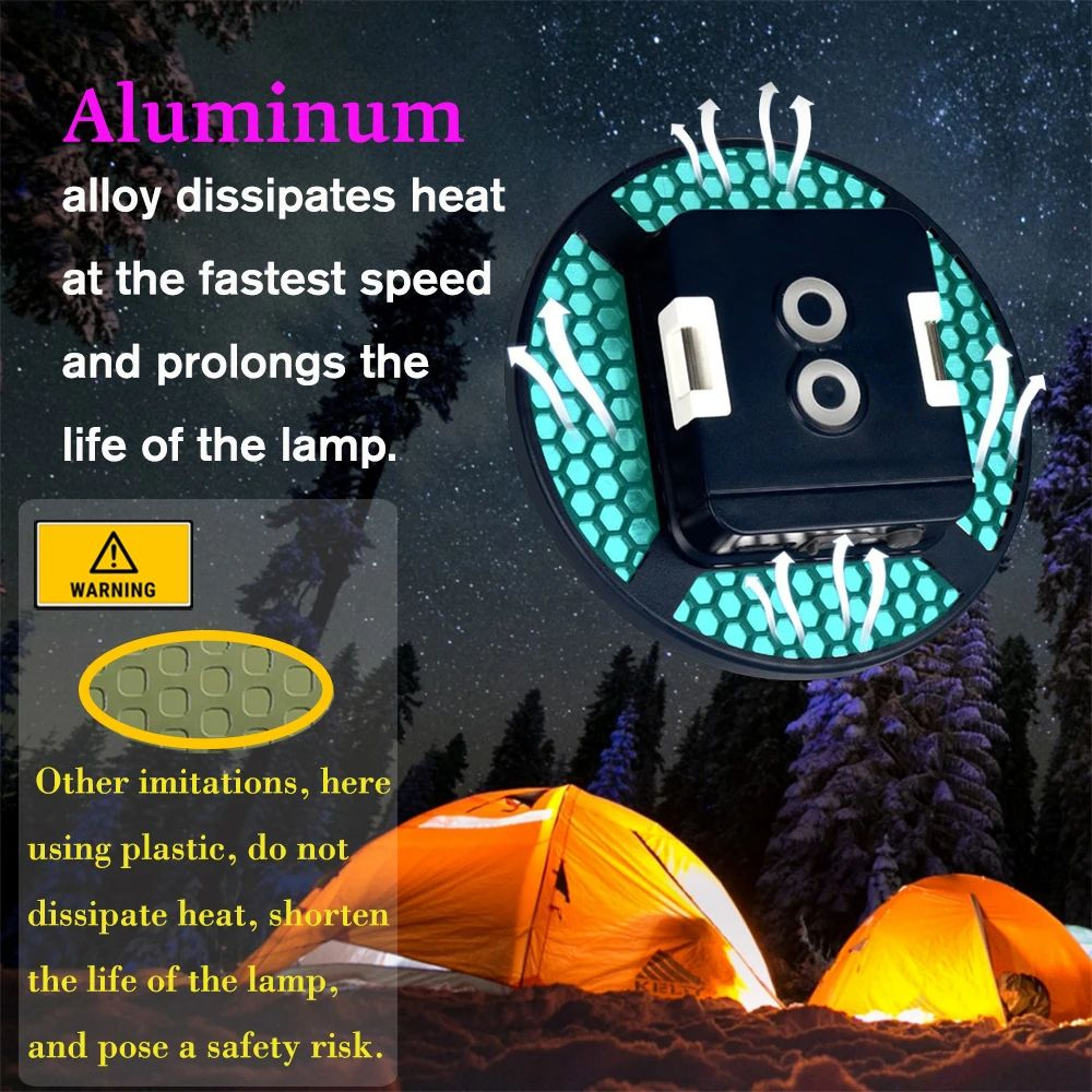 13500mAh Magnetic Rechargeable Work Lantern 1