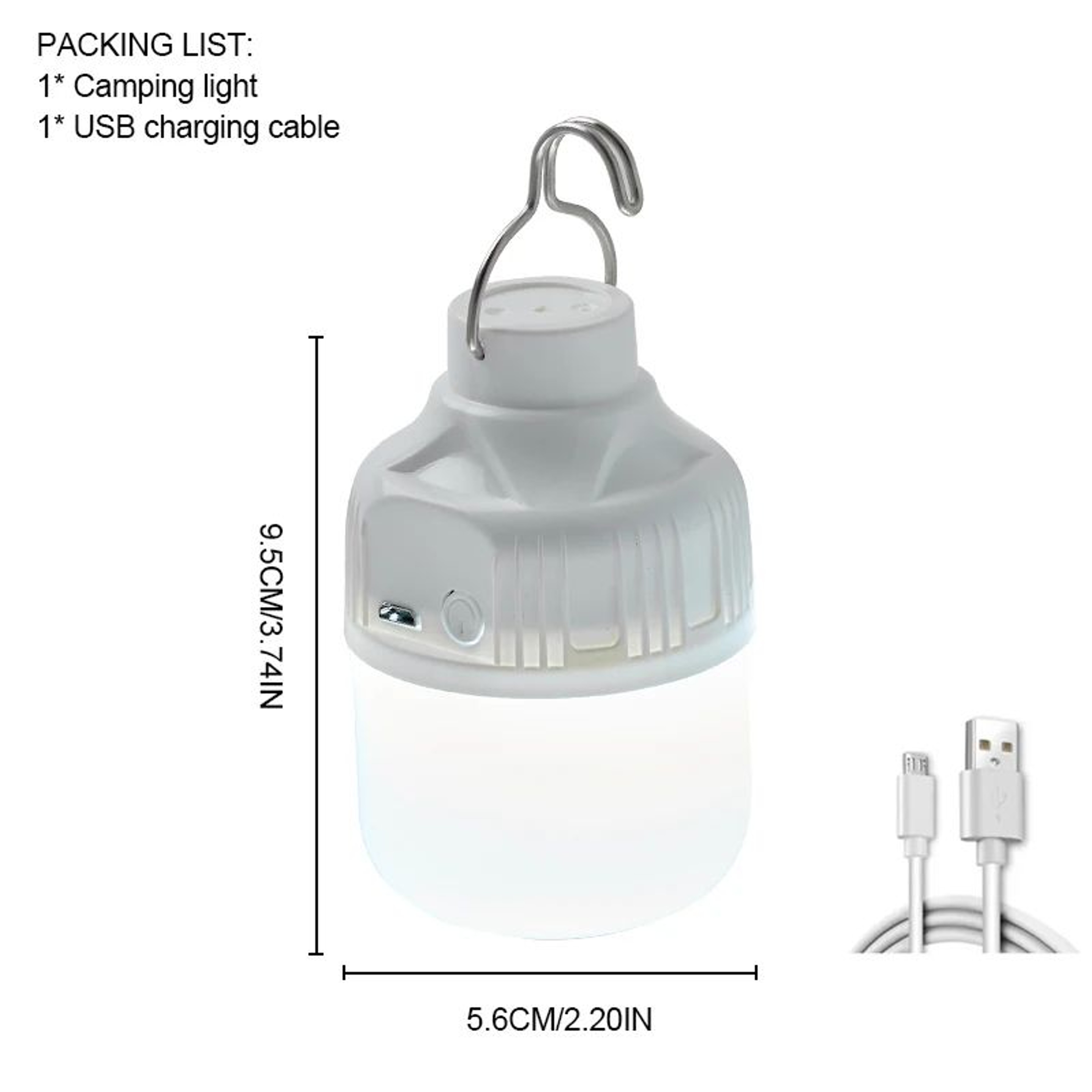 USB Rechargeable Hanging Emergency Lantern 7