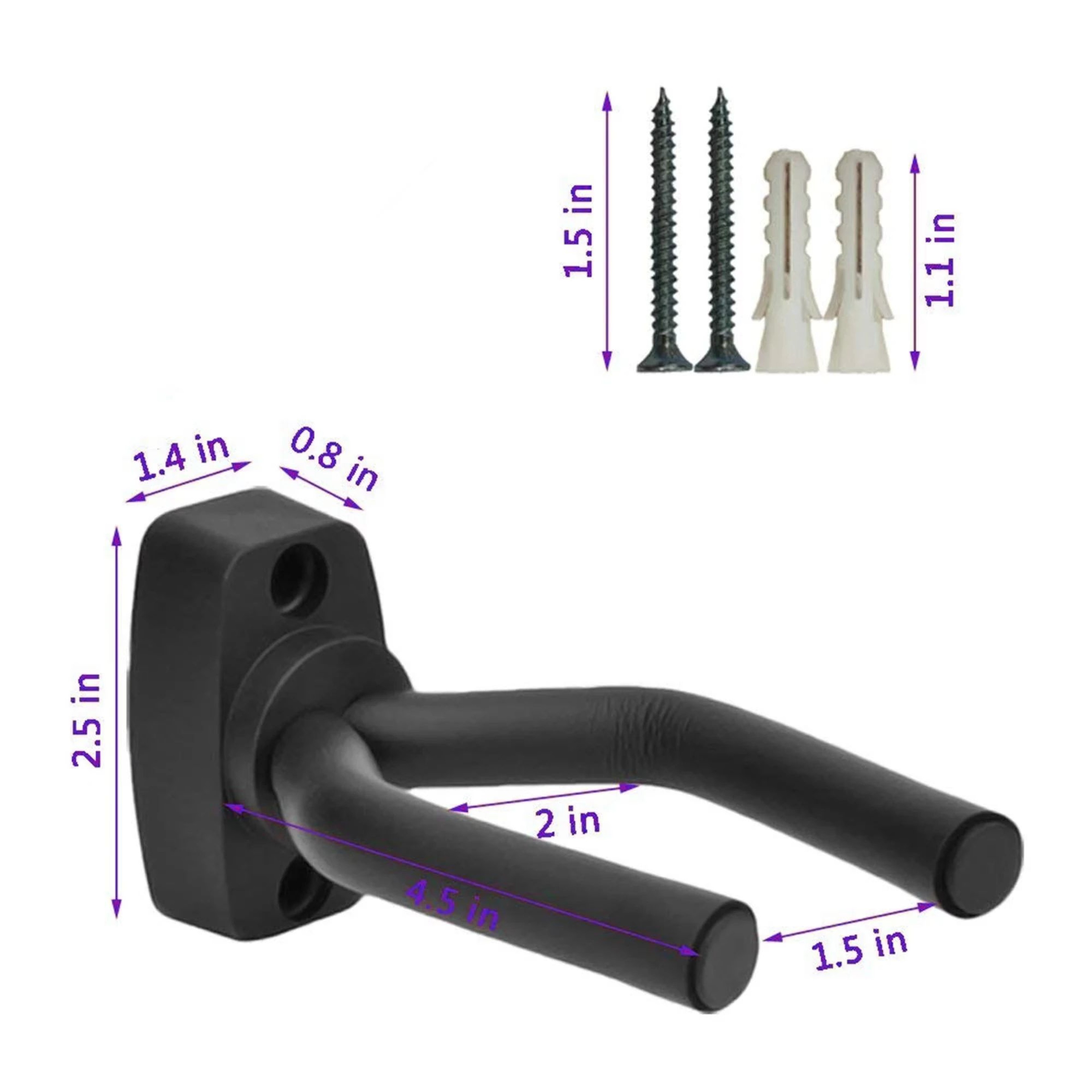 Universal Wall Mounted Guitar Hanger 1