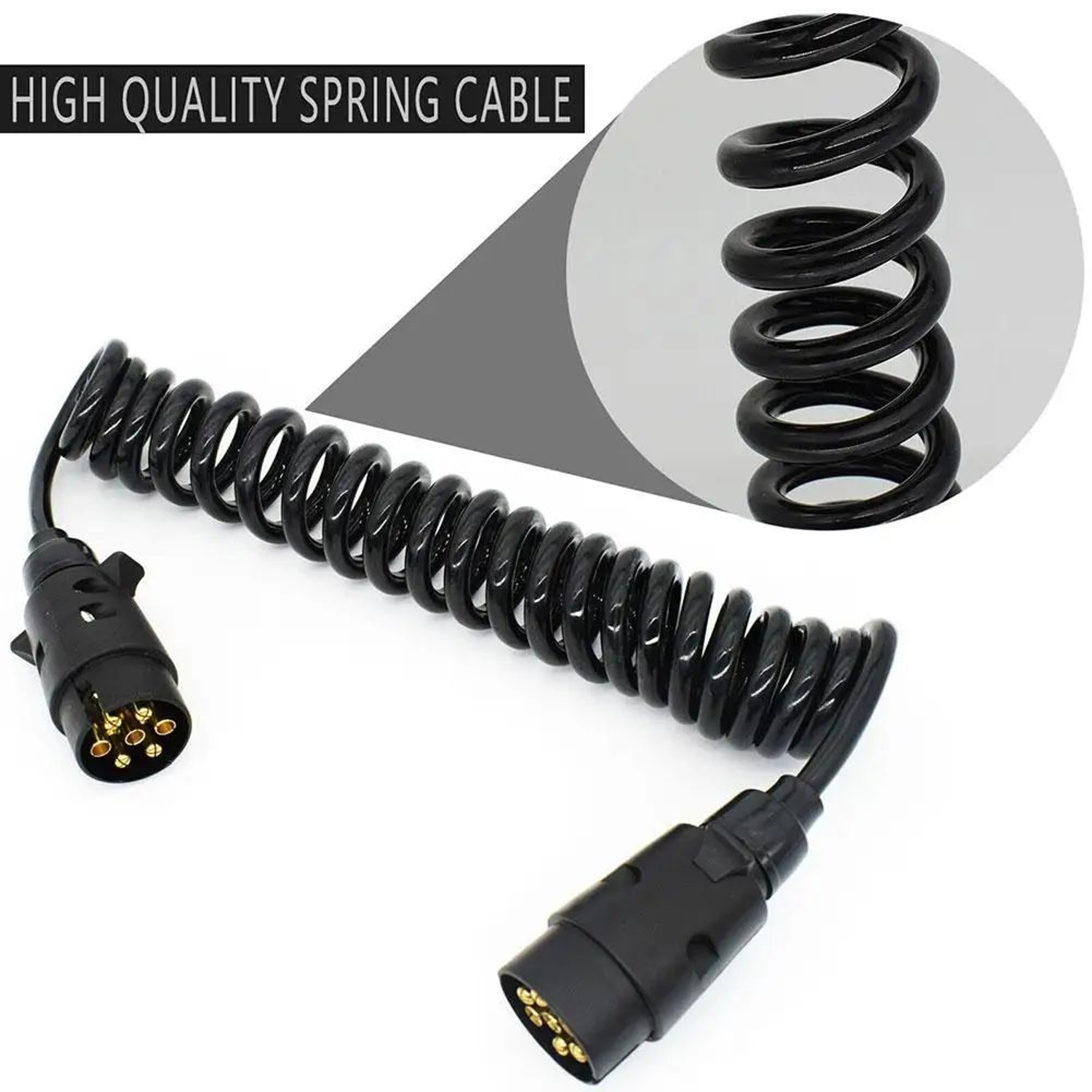 7 Pin Trailer Light Extension Cable 3