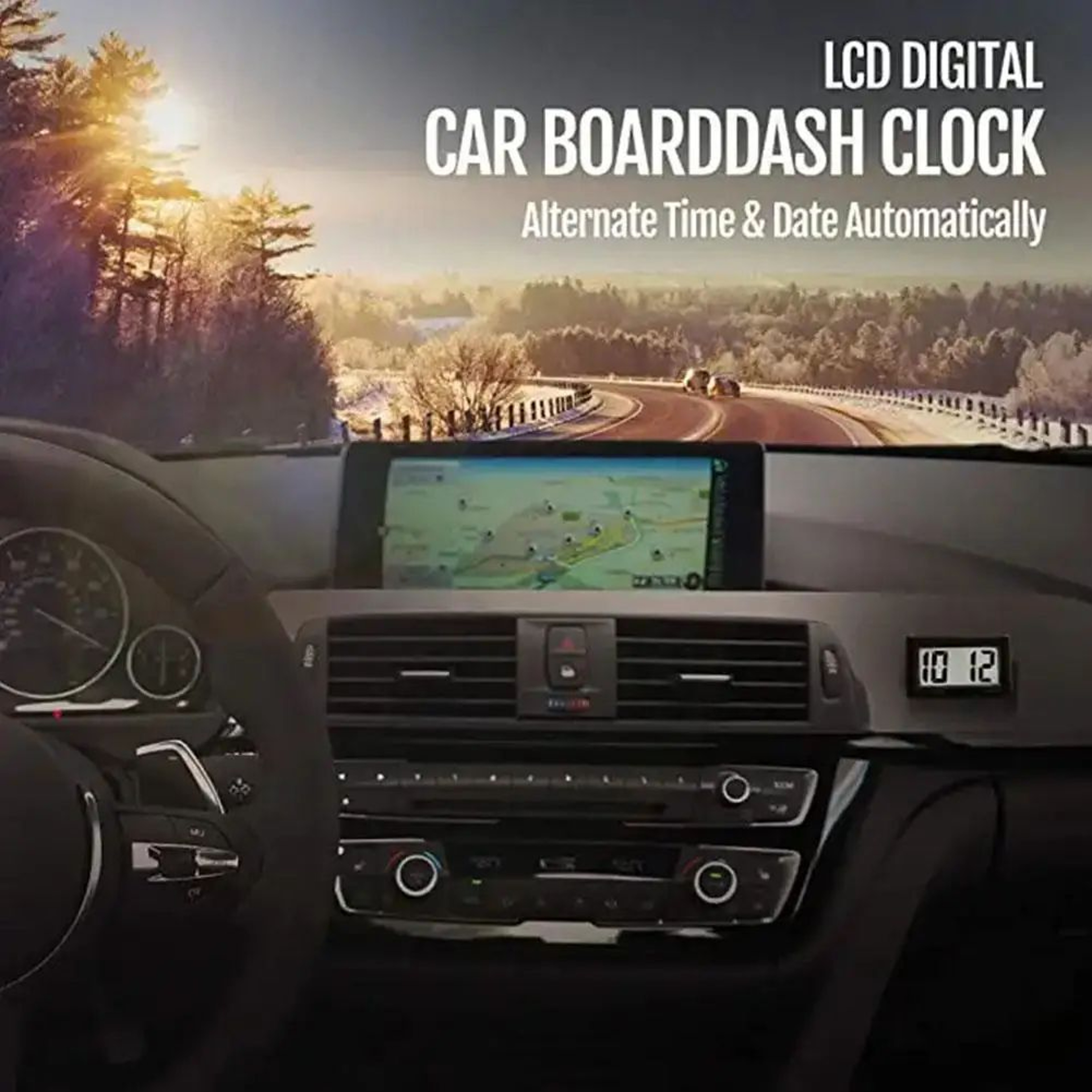 Mini Digital Dashboard Car Clock 2