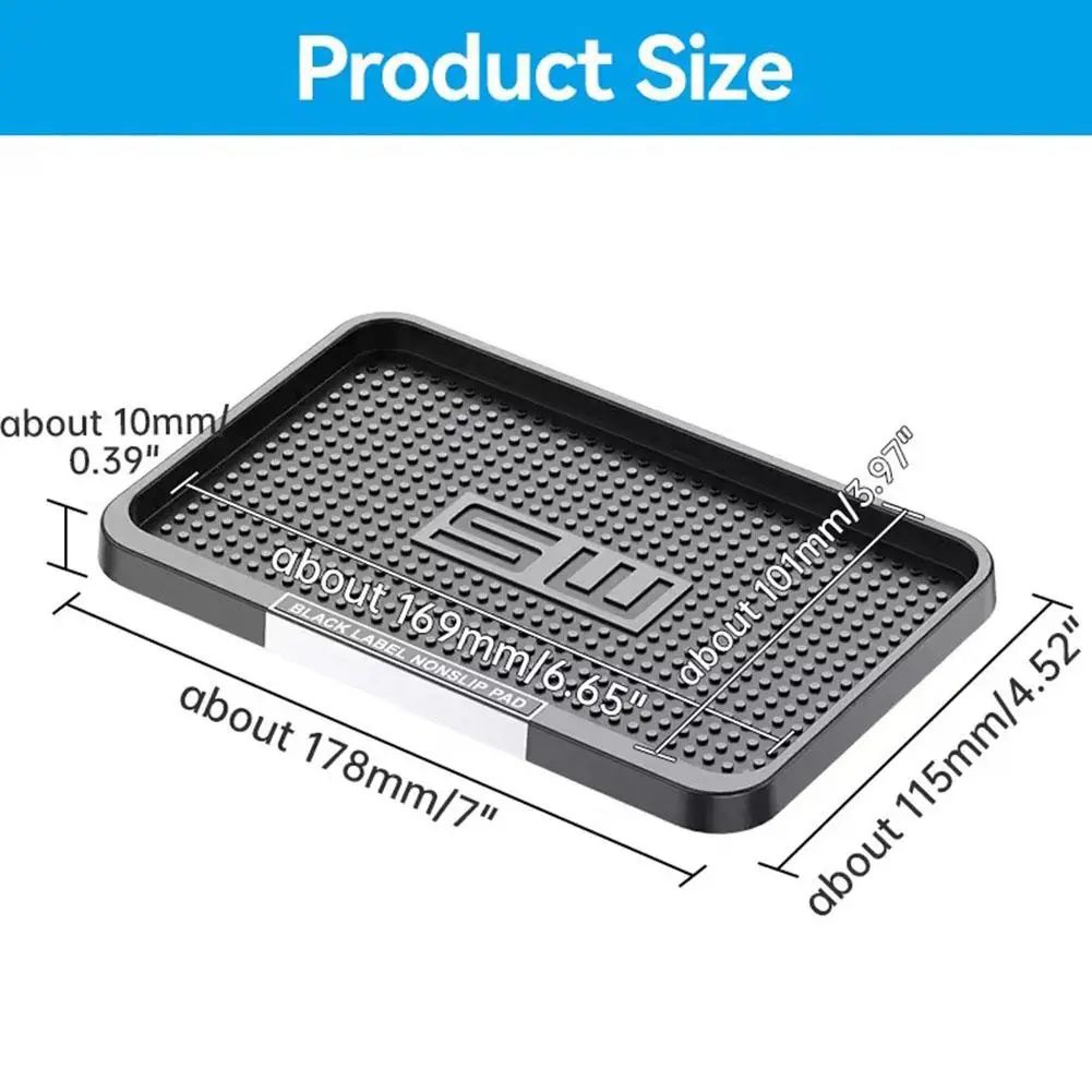Anti Slip Silicone Dashboard Storage Mat 5