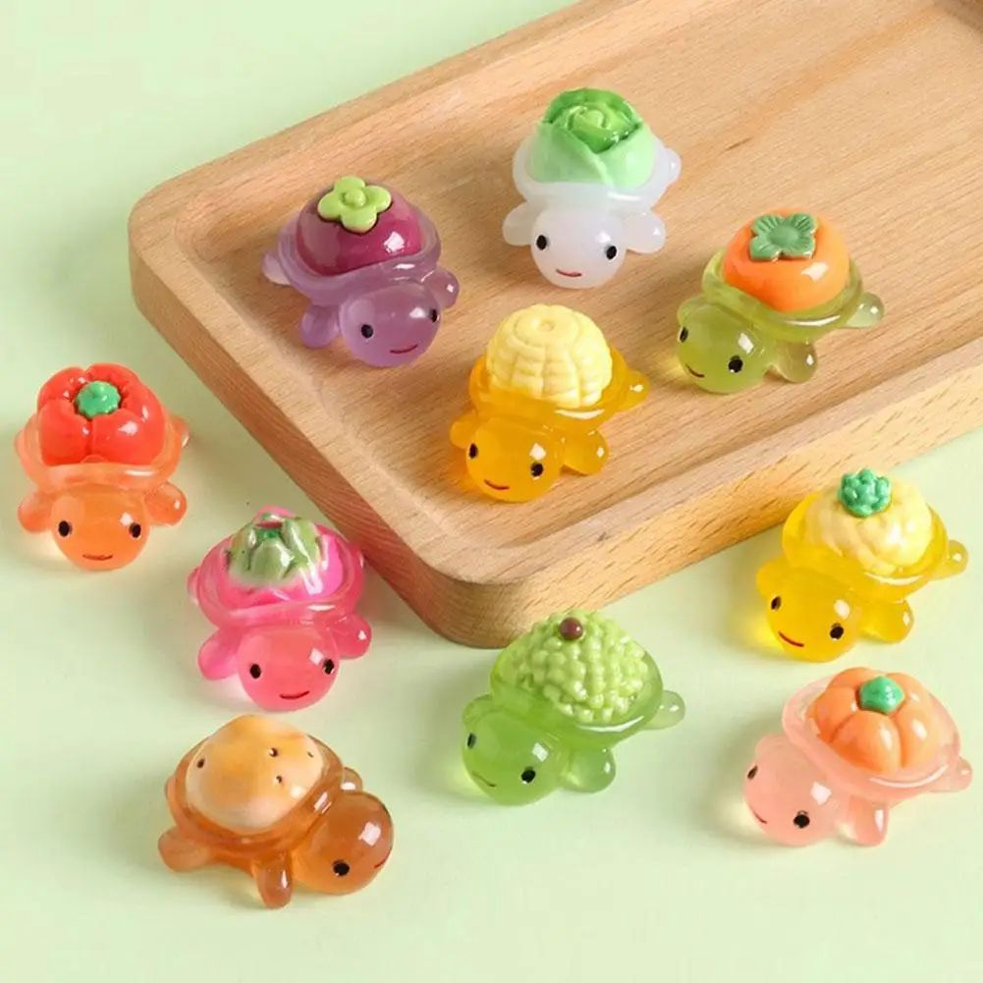 Mini Glow In The Dark Turtle Figurines 1