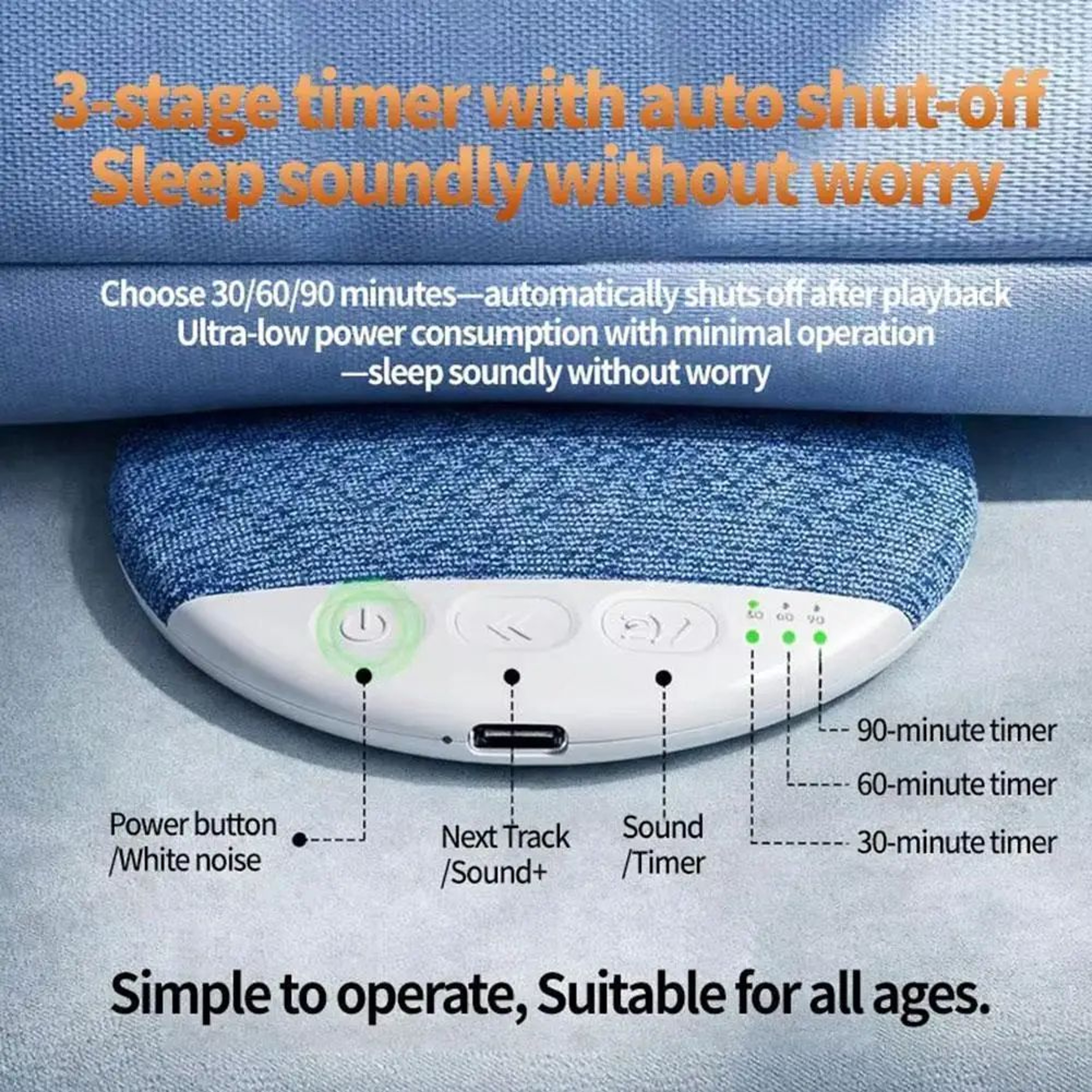 Bluetooth 53 Under Pillow Sleep Speaker 5