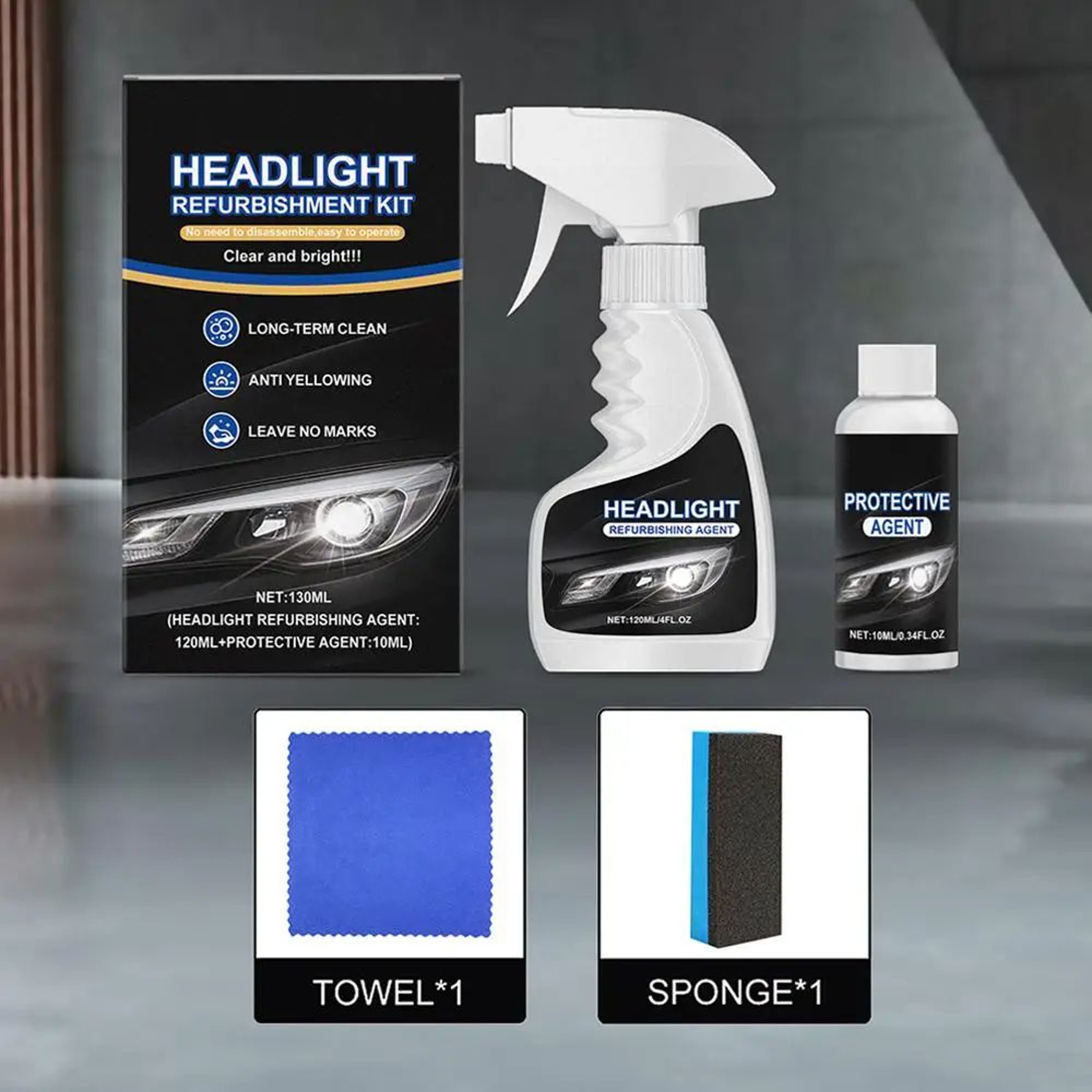 High Gloss Headlight Restoration Kit 4