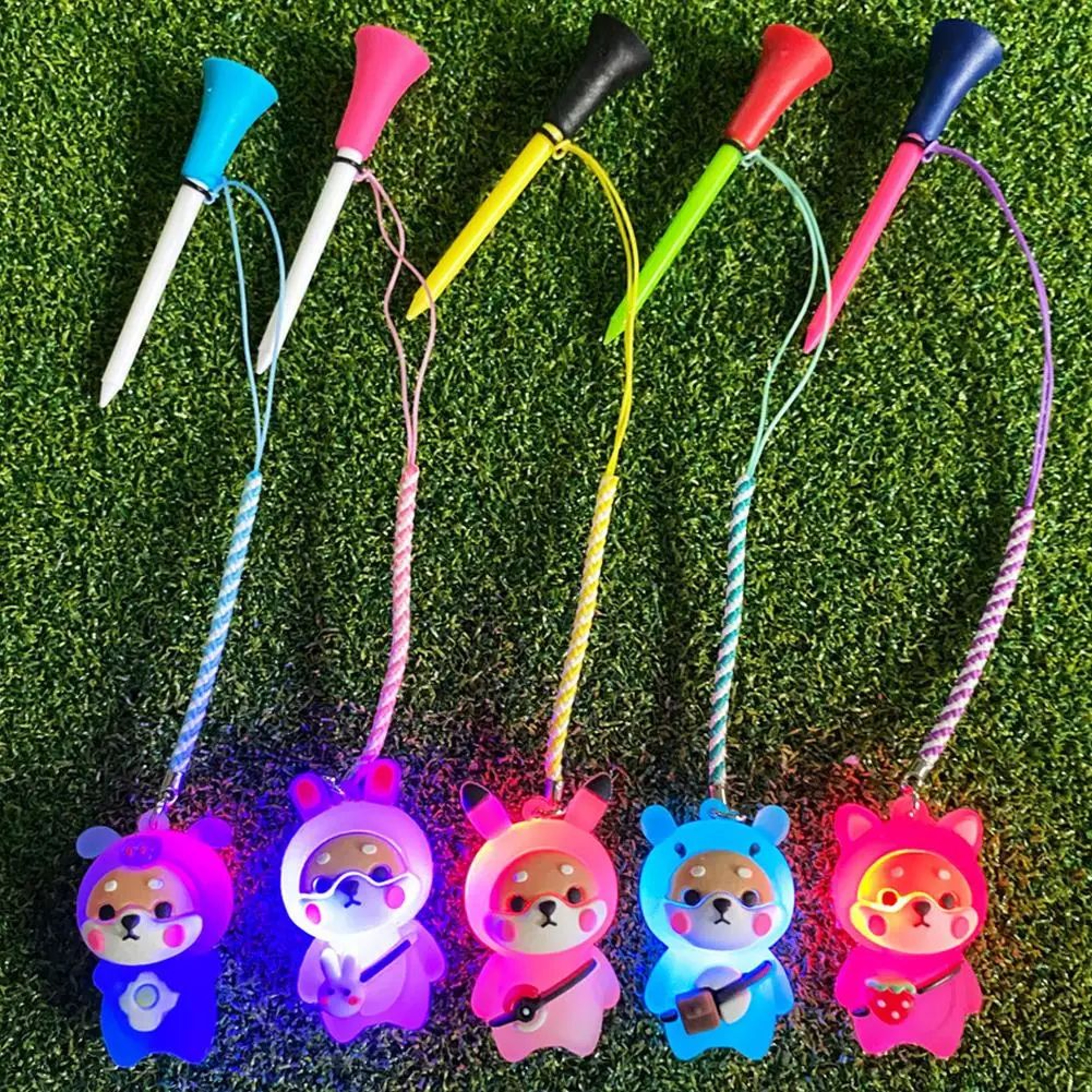 Cartoon Golf Ball Holder with Light Up Tee – view 2