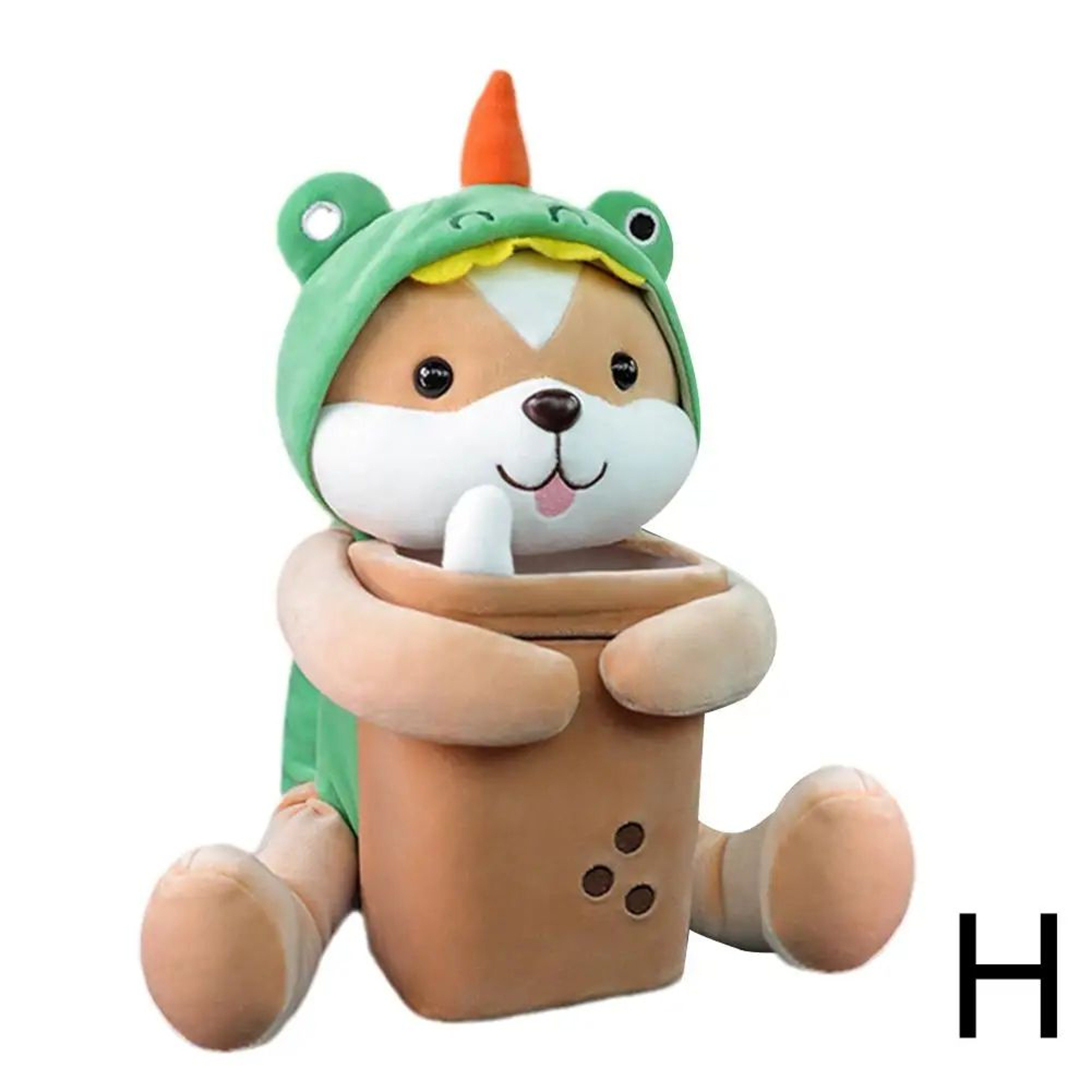 Cartoon Plush Car Tissue Holder And Trash Bin 8