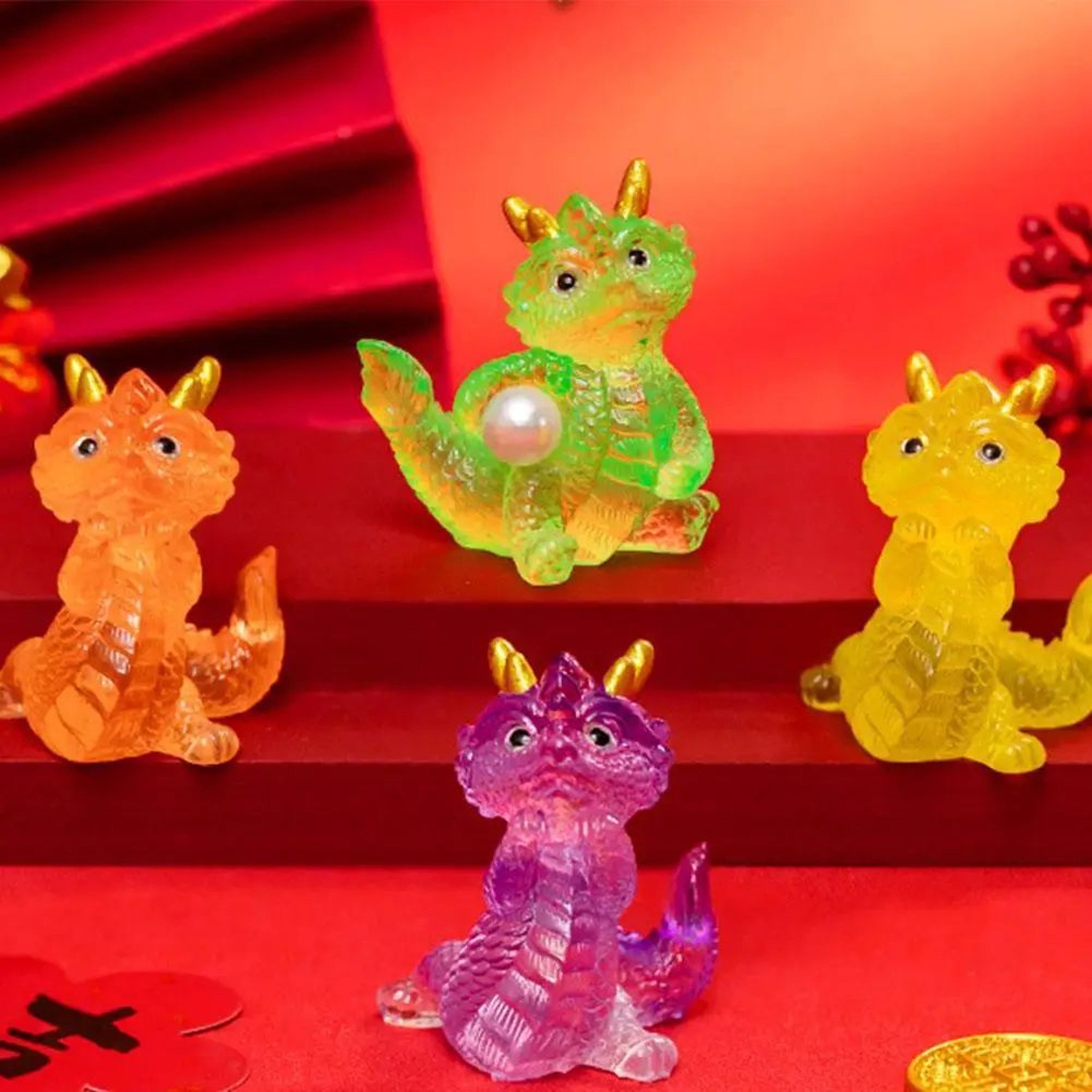 Cute Mini Chinese Zodiac Dragon Figurine 5