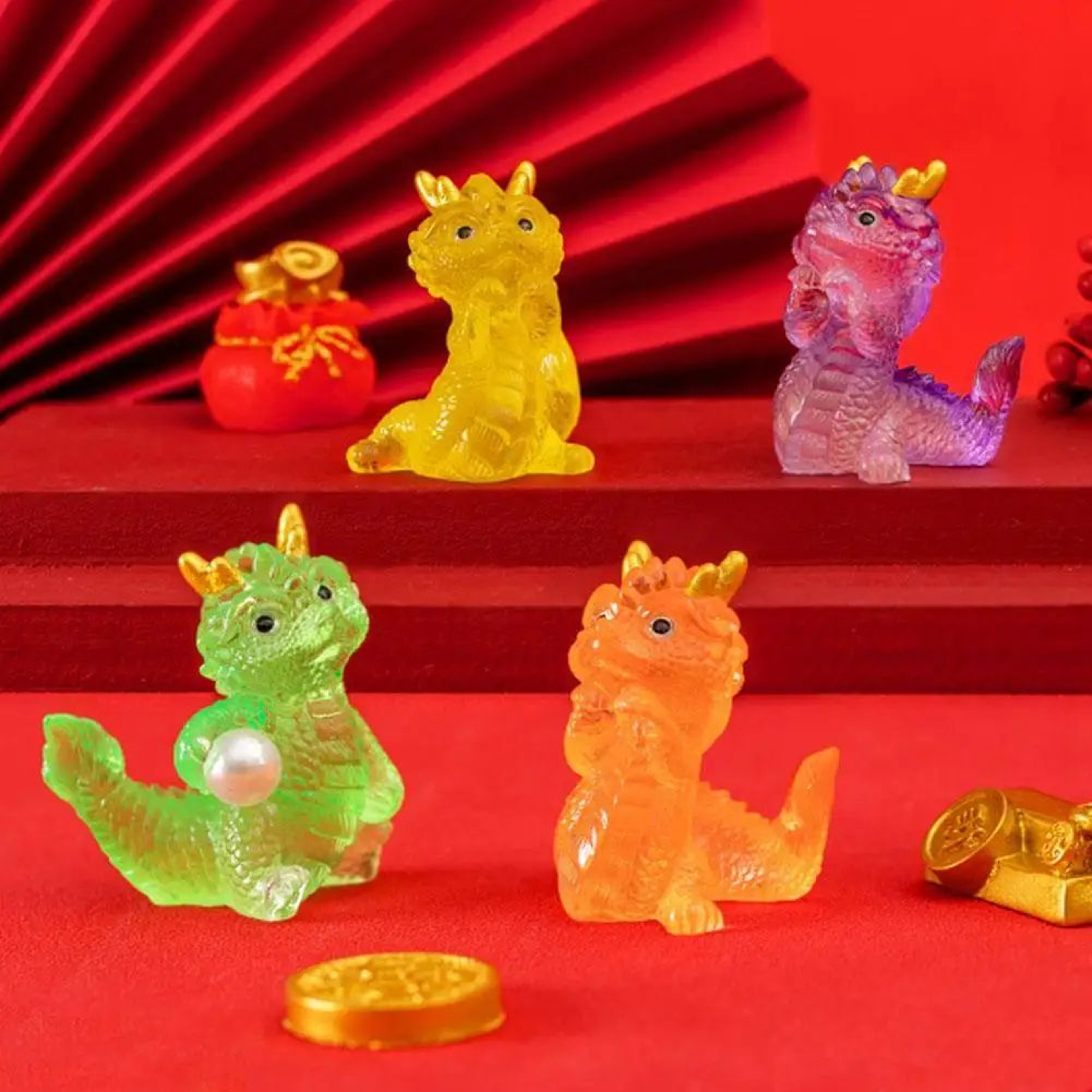 Cute Mini Chinese Zodiac Dragon Figurine 2