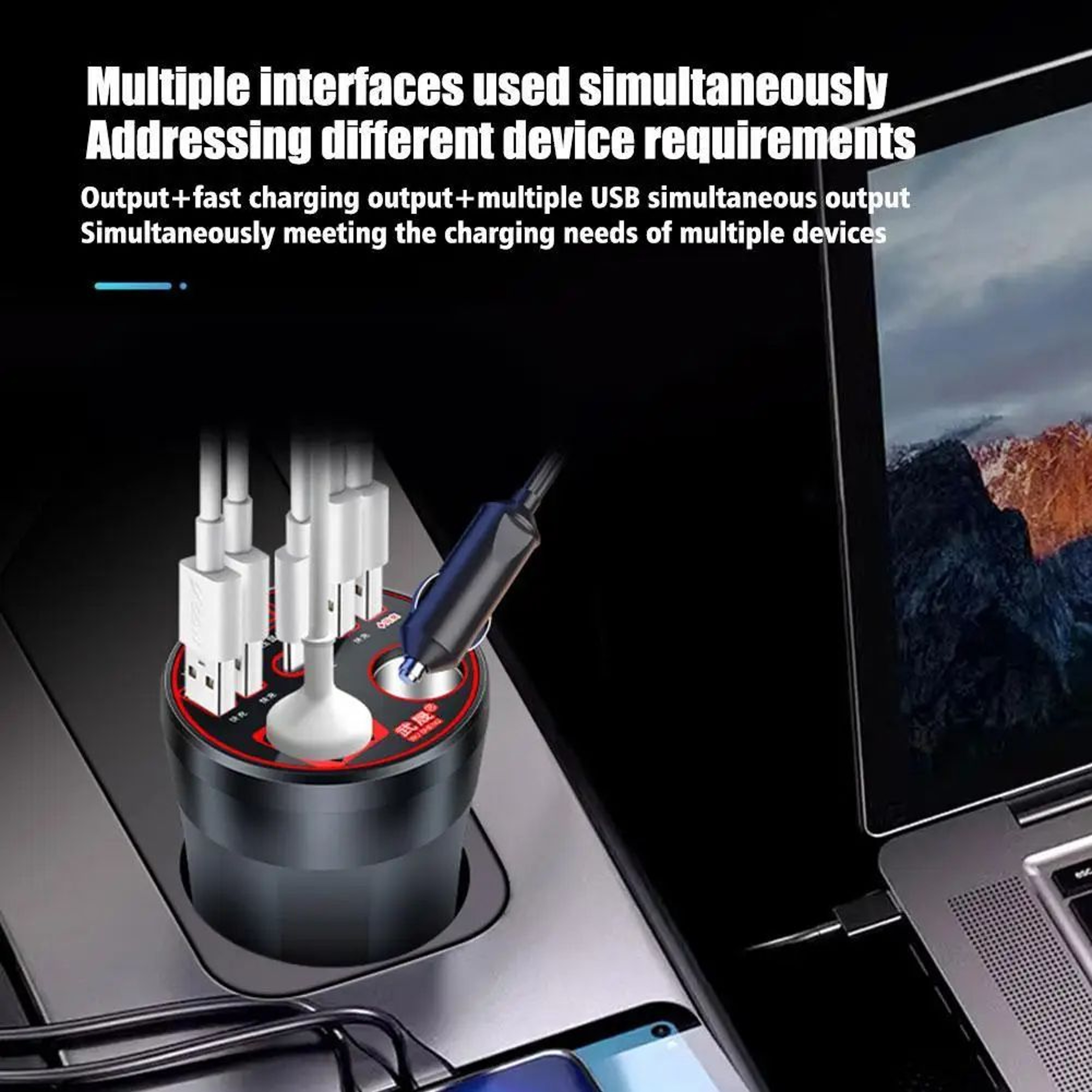 120W Multifunction Car Power Inverter 4