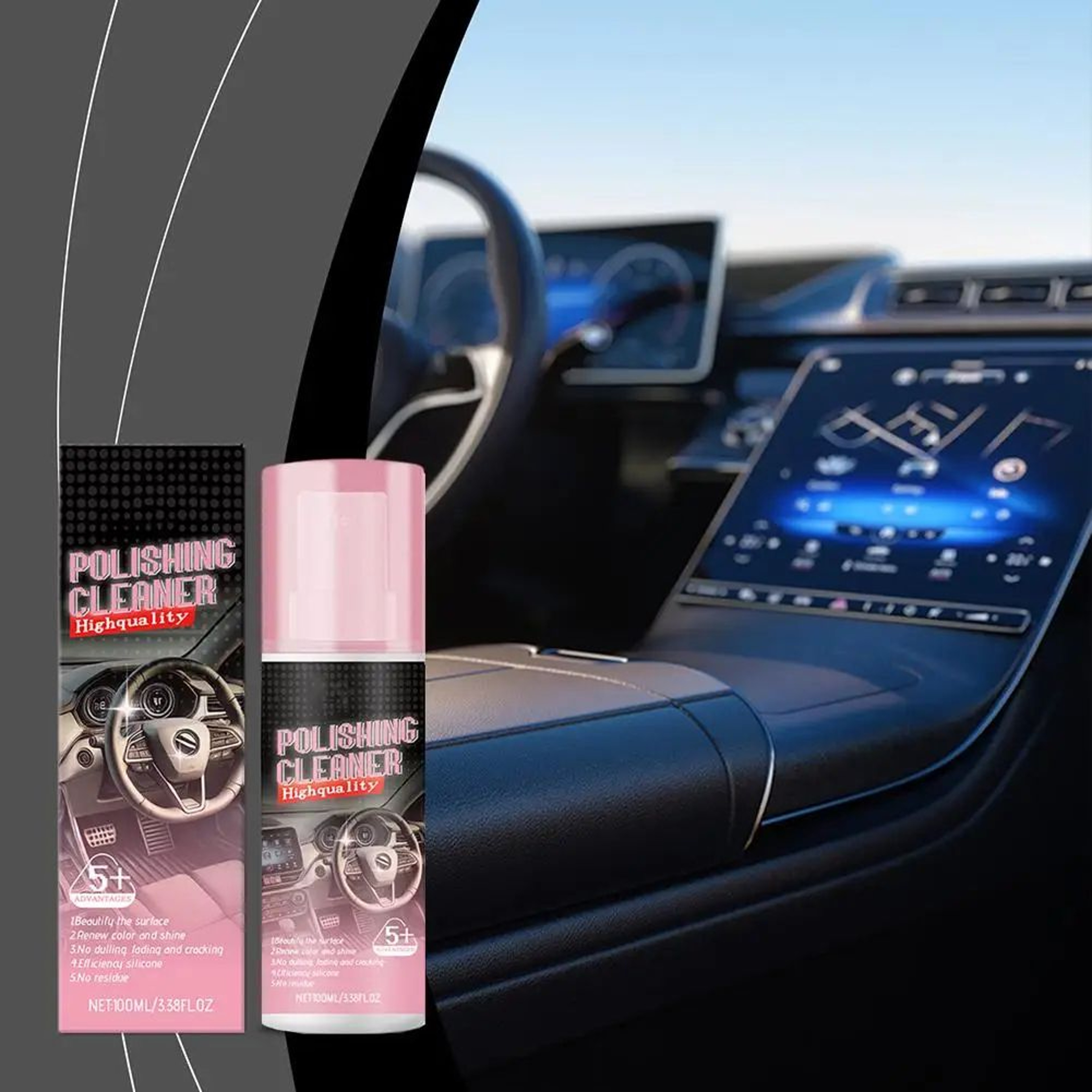 High Gloss Car Interior Polish 0