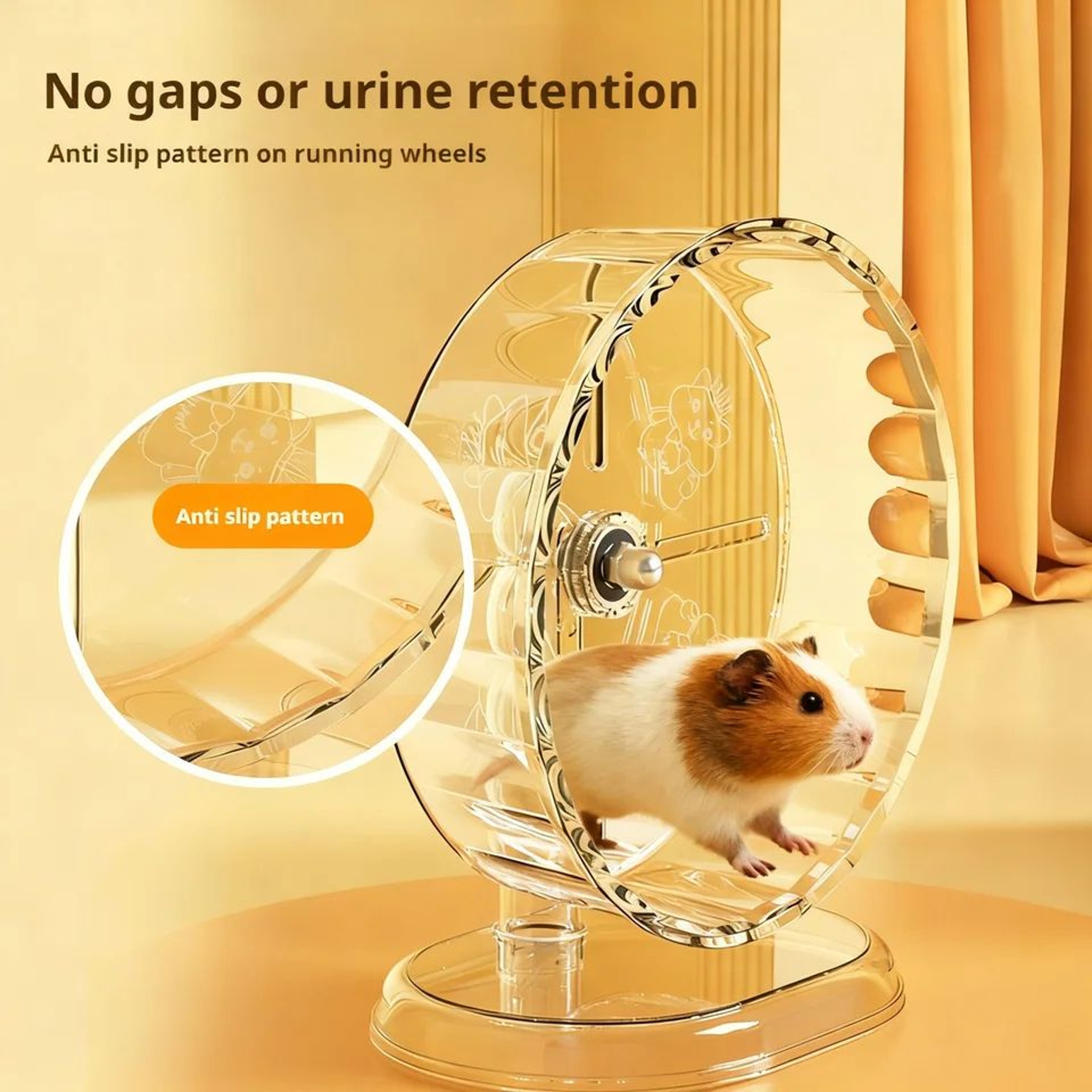Transparent Silent Hamster Running Wheel 2