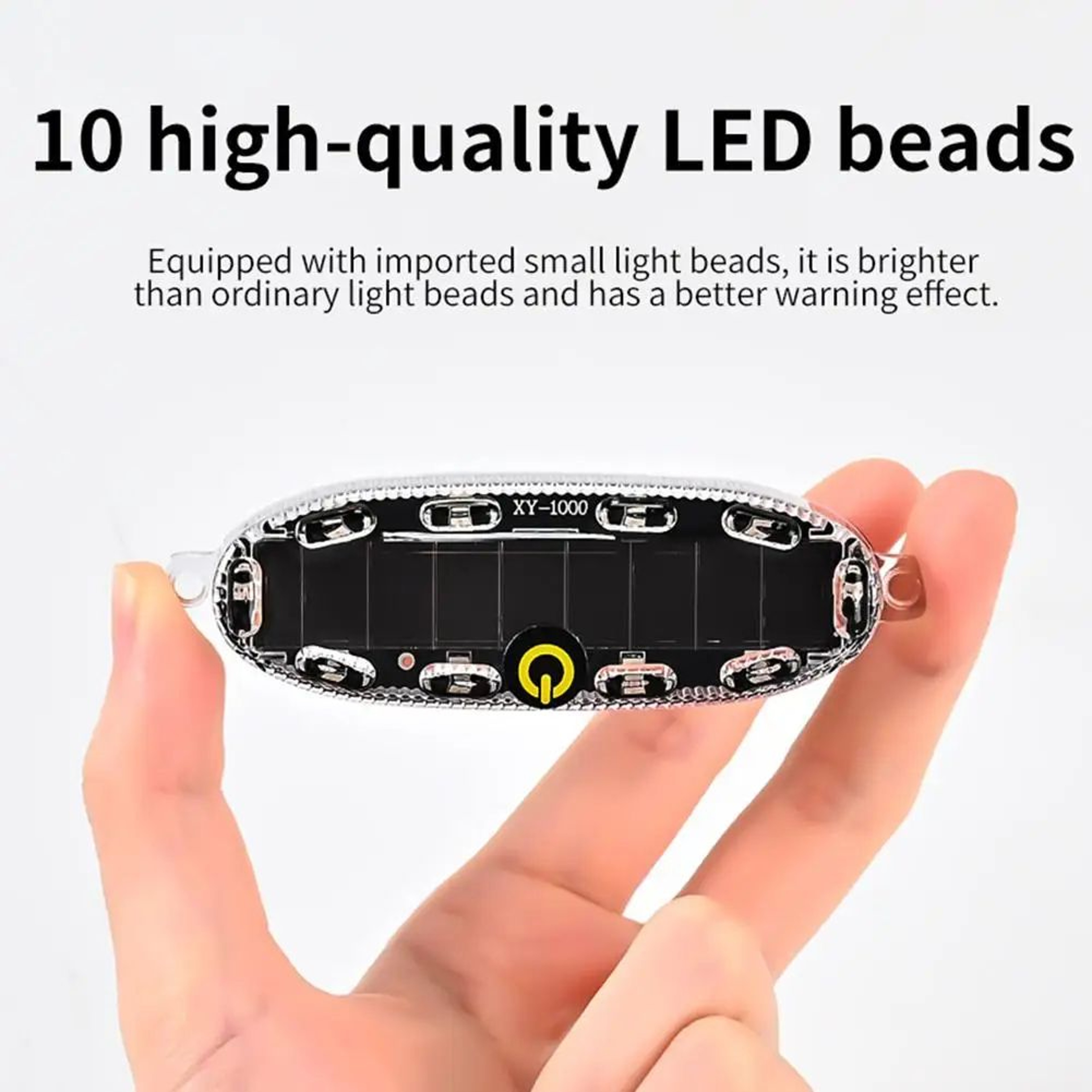 Solar LED Motorcycle Warning Strobe Light 1