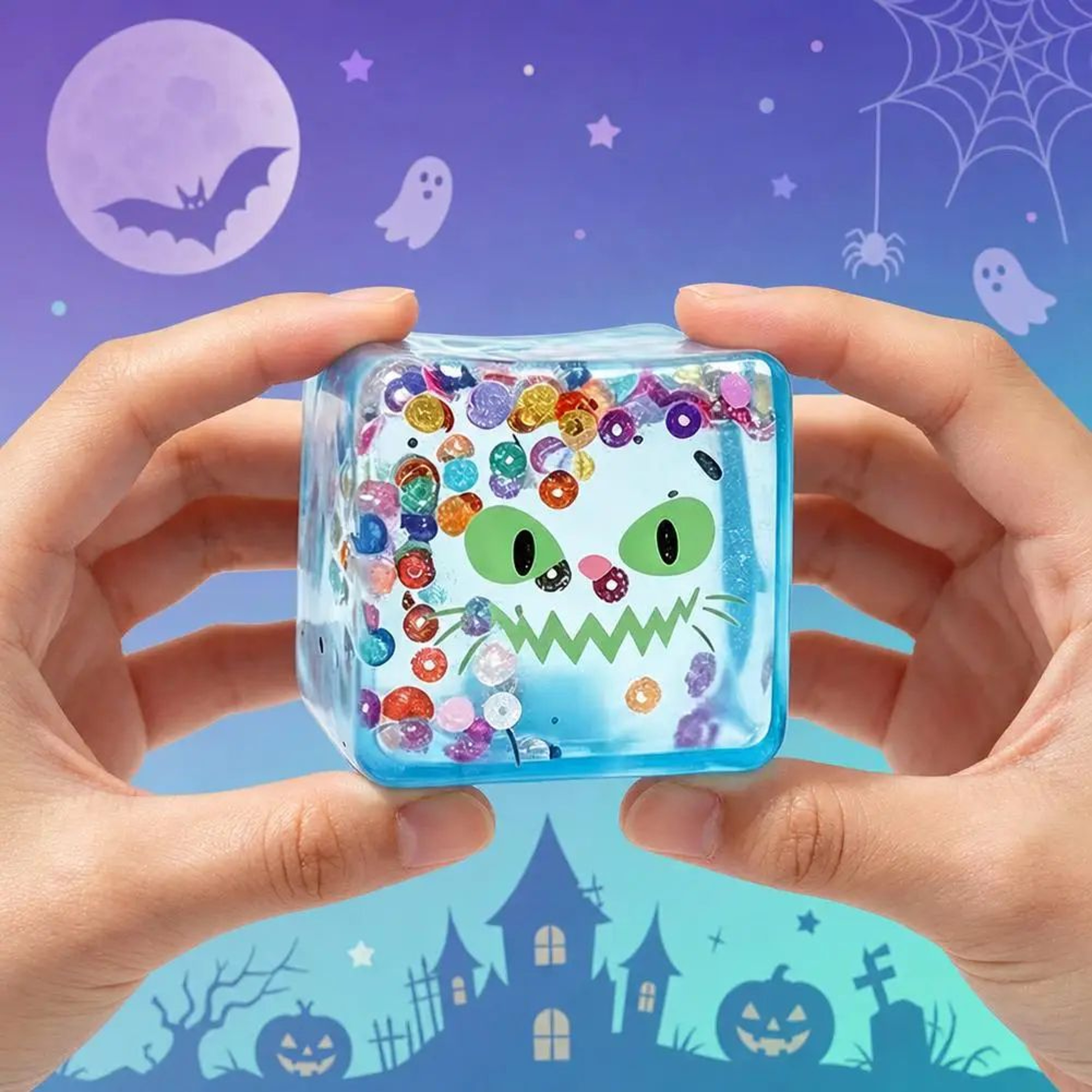 Funny Face Ice Cube Squishy Toy 5