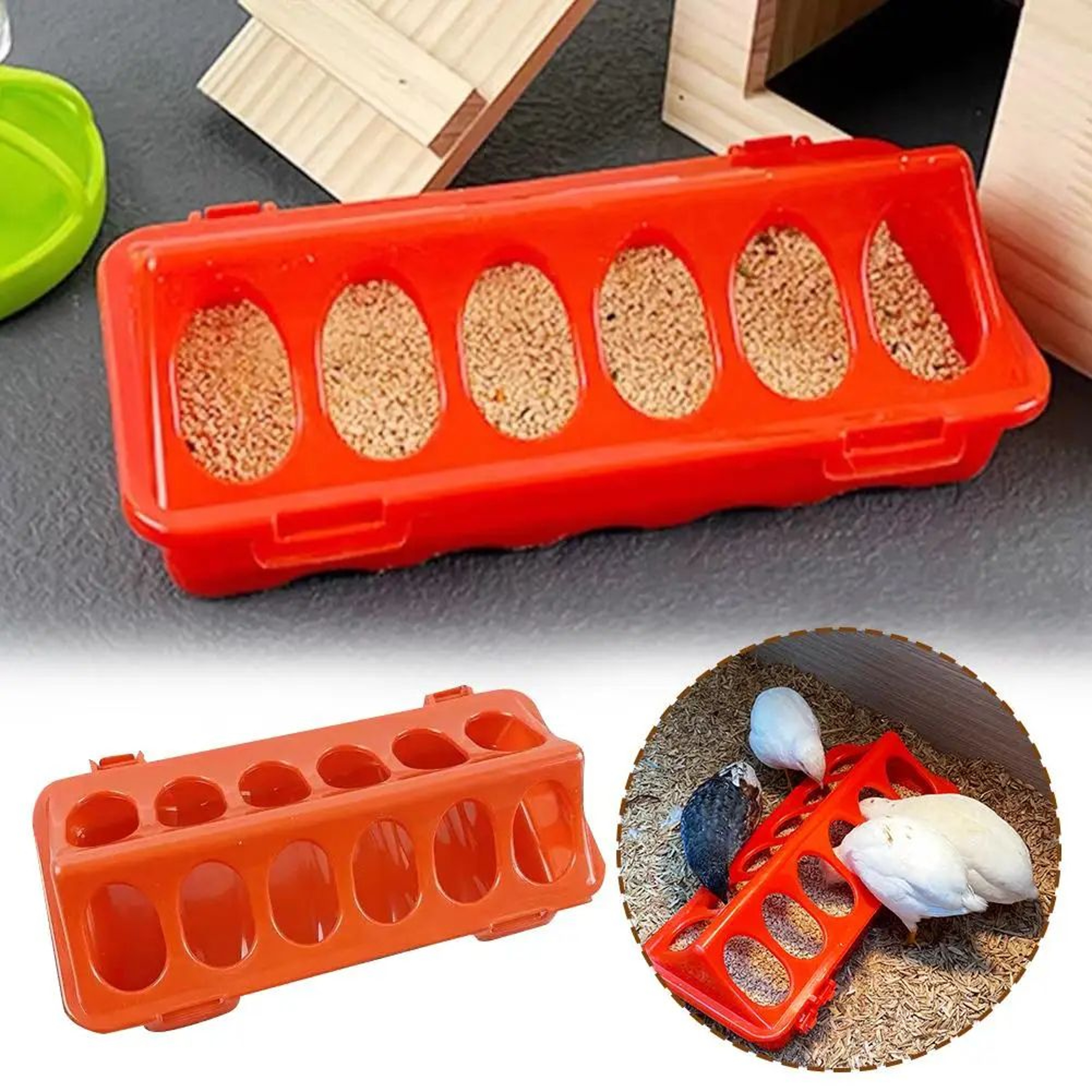 Flip Top Poultry Feeder Trough 0