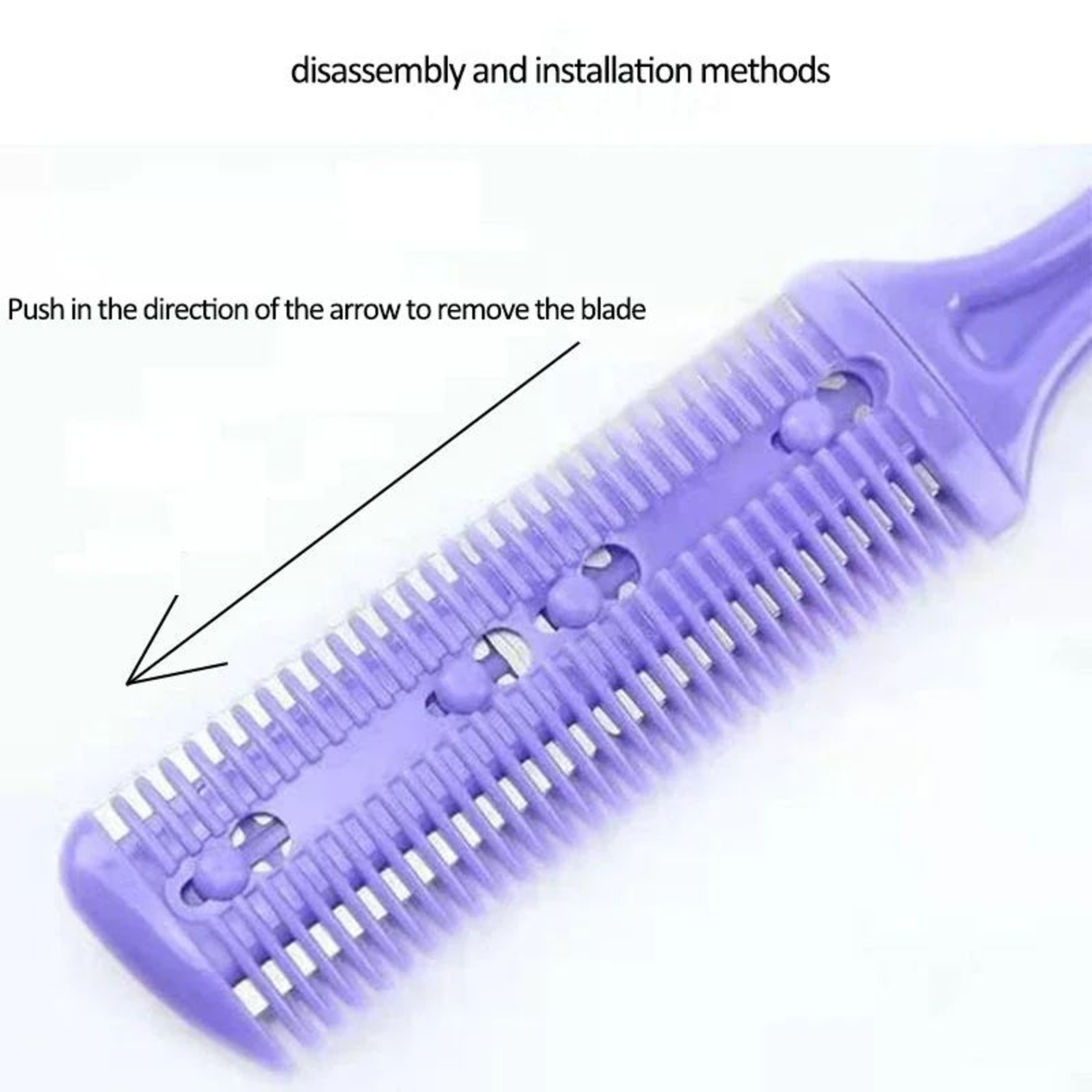 Professional Razor Hair Thinning Comb 5