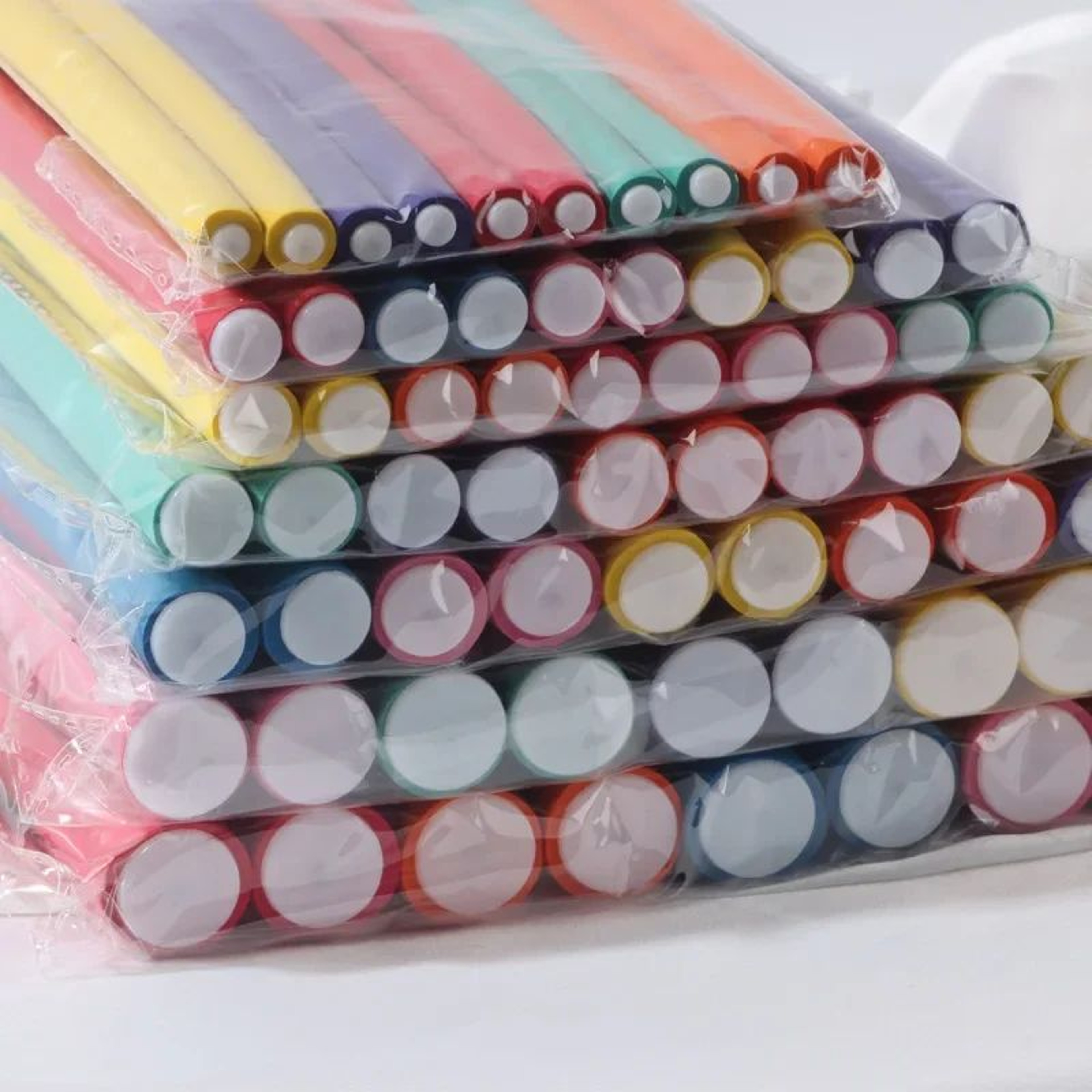 10 Piece Soft Foam Heatless Curling Rods 2
