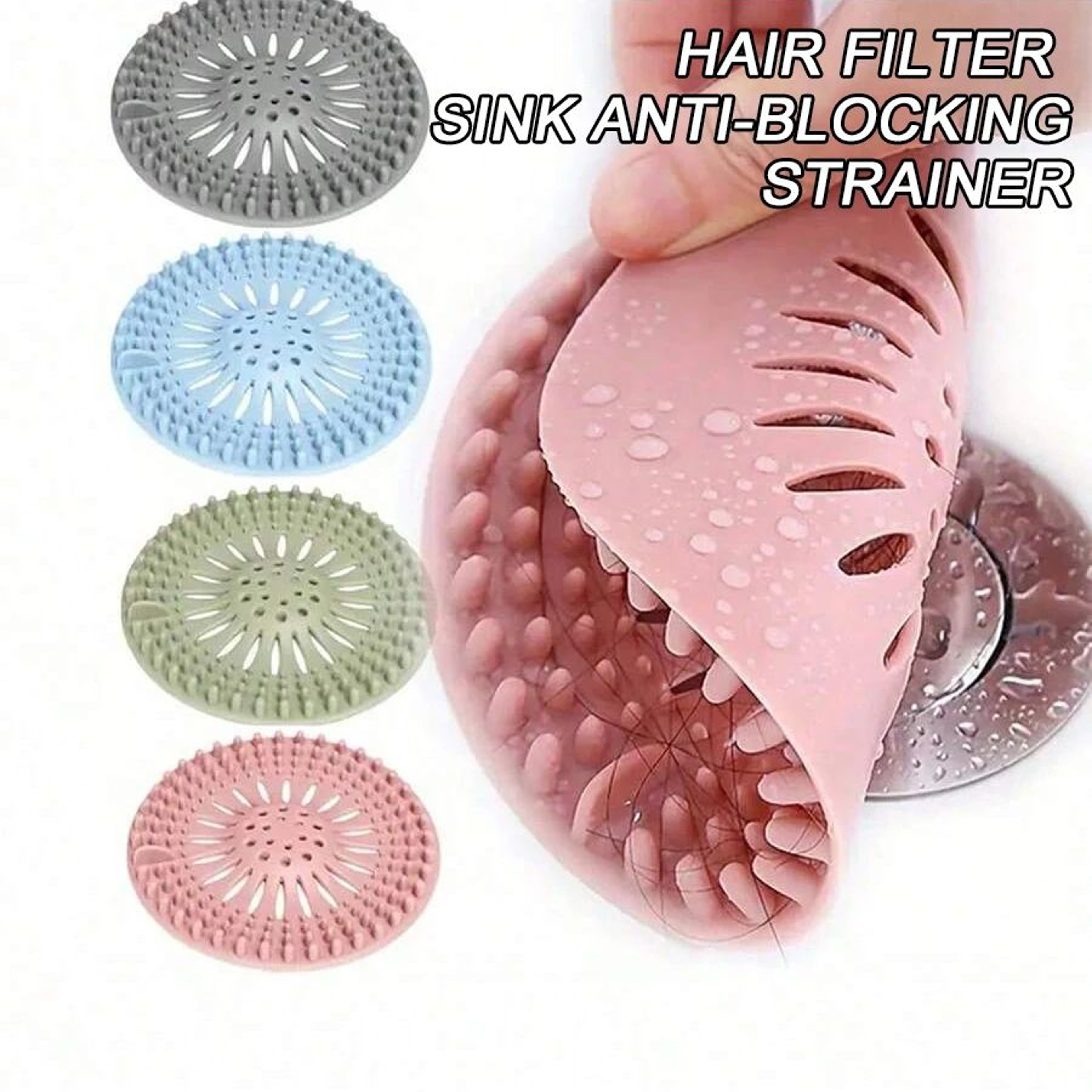 Stainless Steel Anti Clog Drain Hair Catcher 0