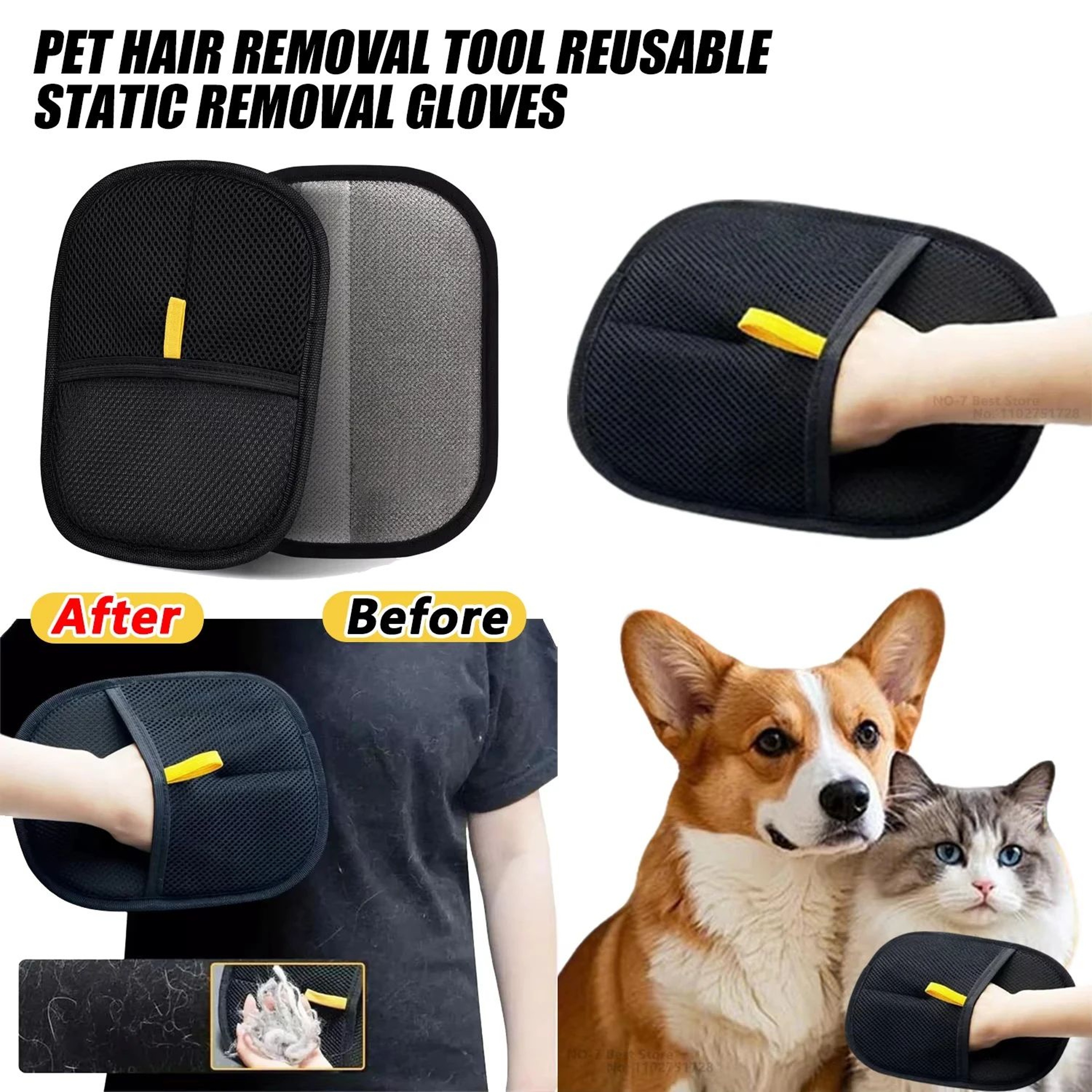 Reusable Pet Hair Removal Glove 0