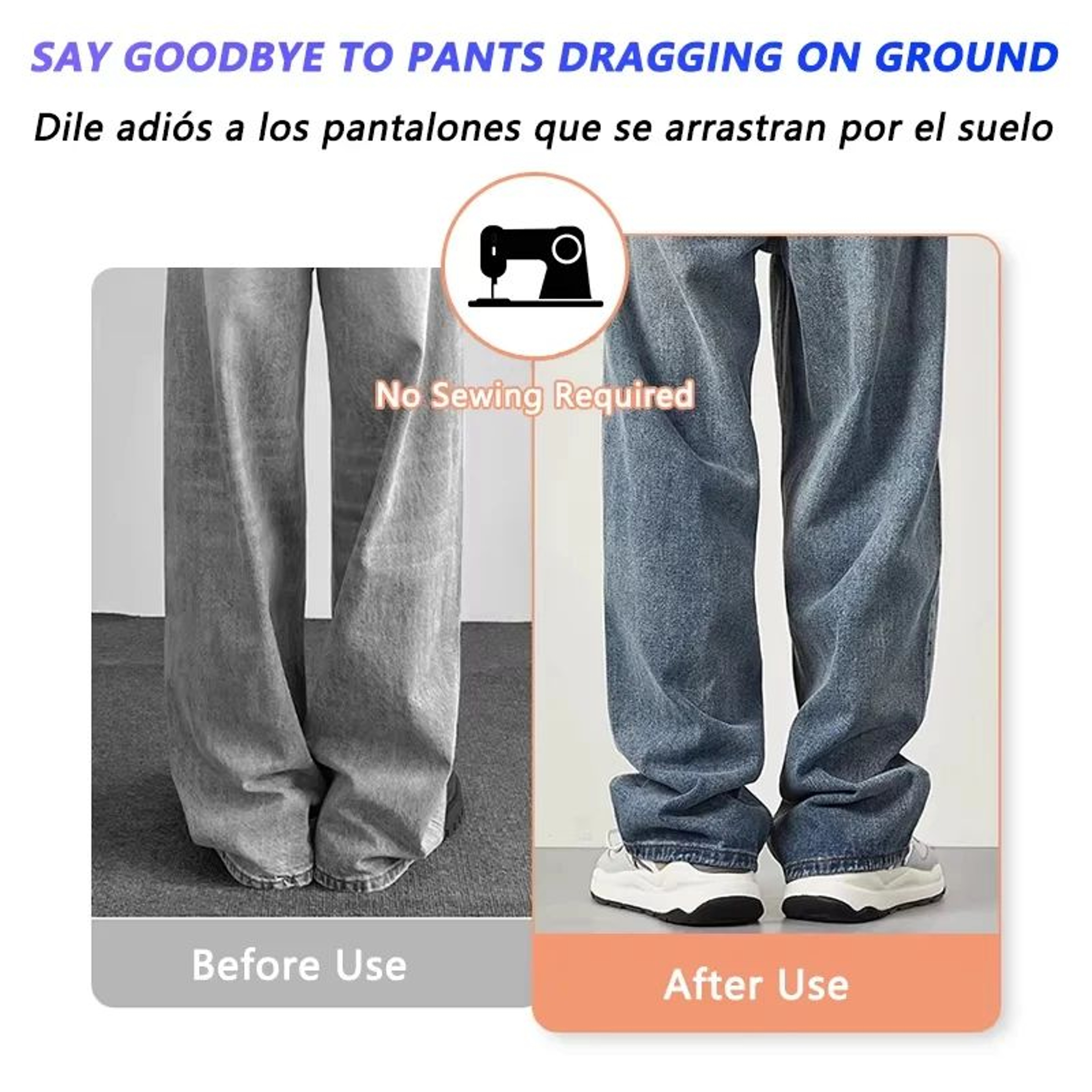 Invisible No Sew Pants Hem Clips 1