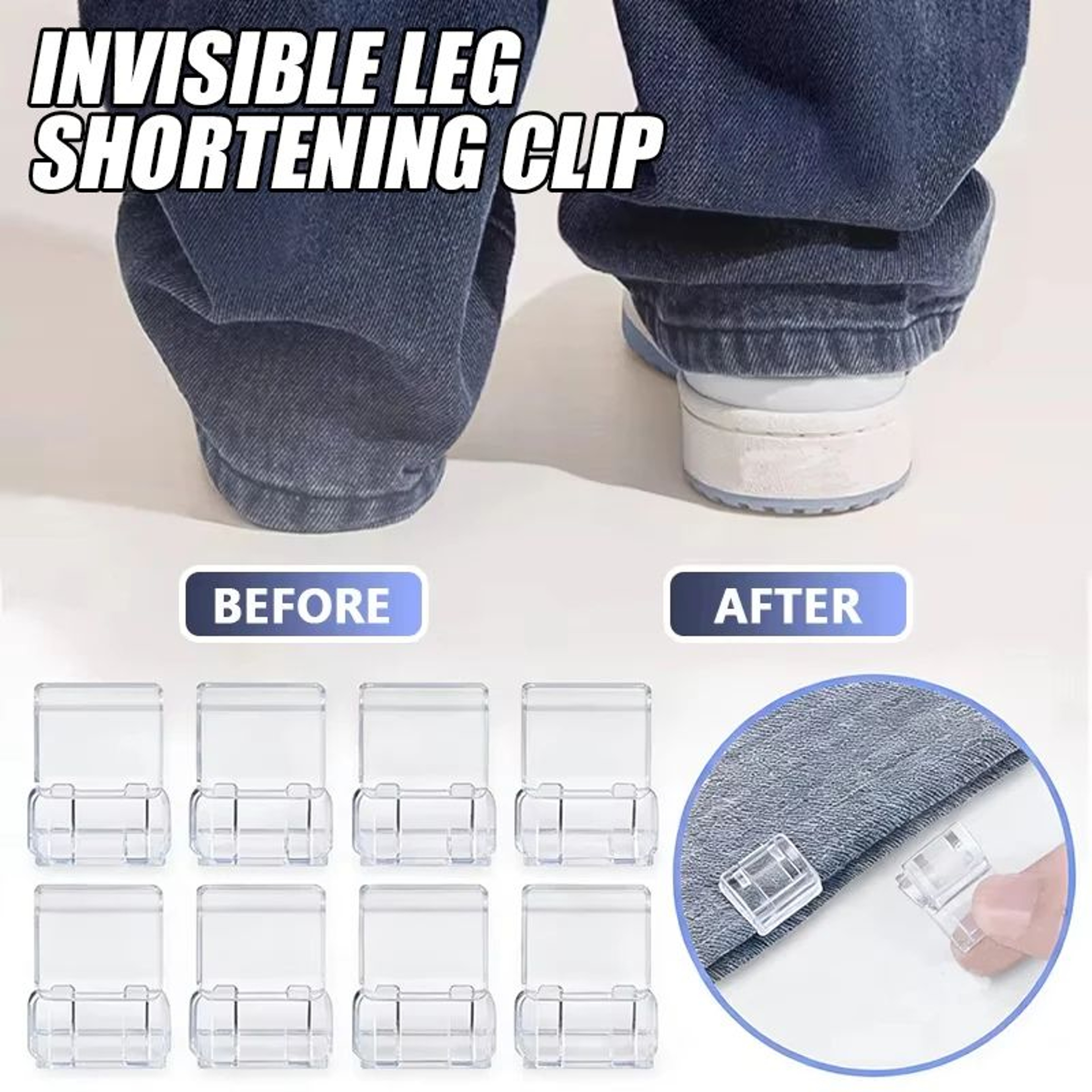 Invisible No Sew Pants Hem Clips 0