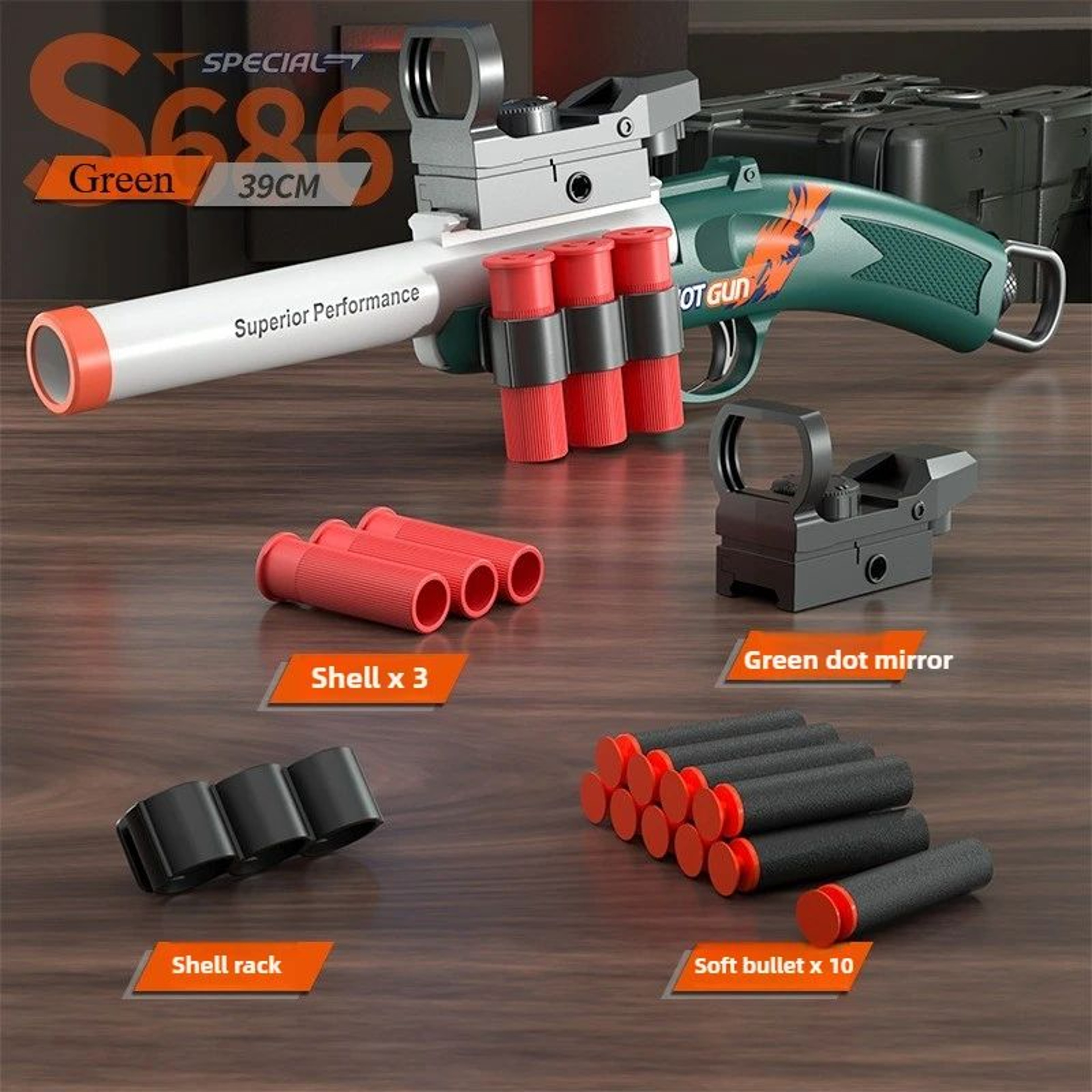 Mini Shell Ejecting Soft Bullet Blaster 10