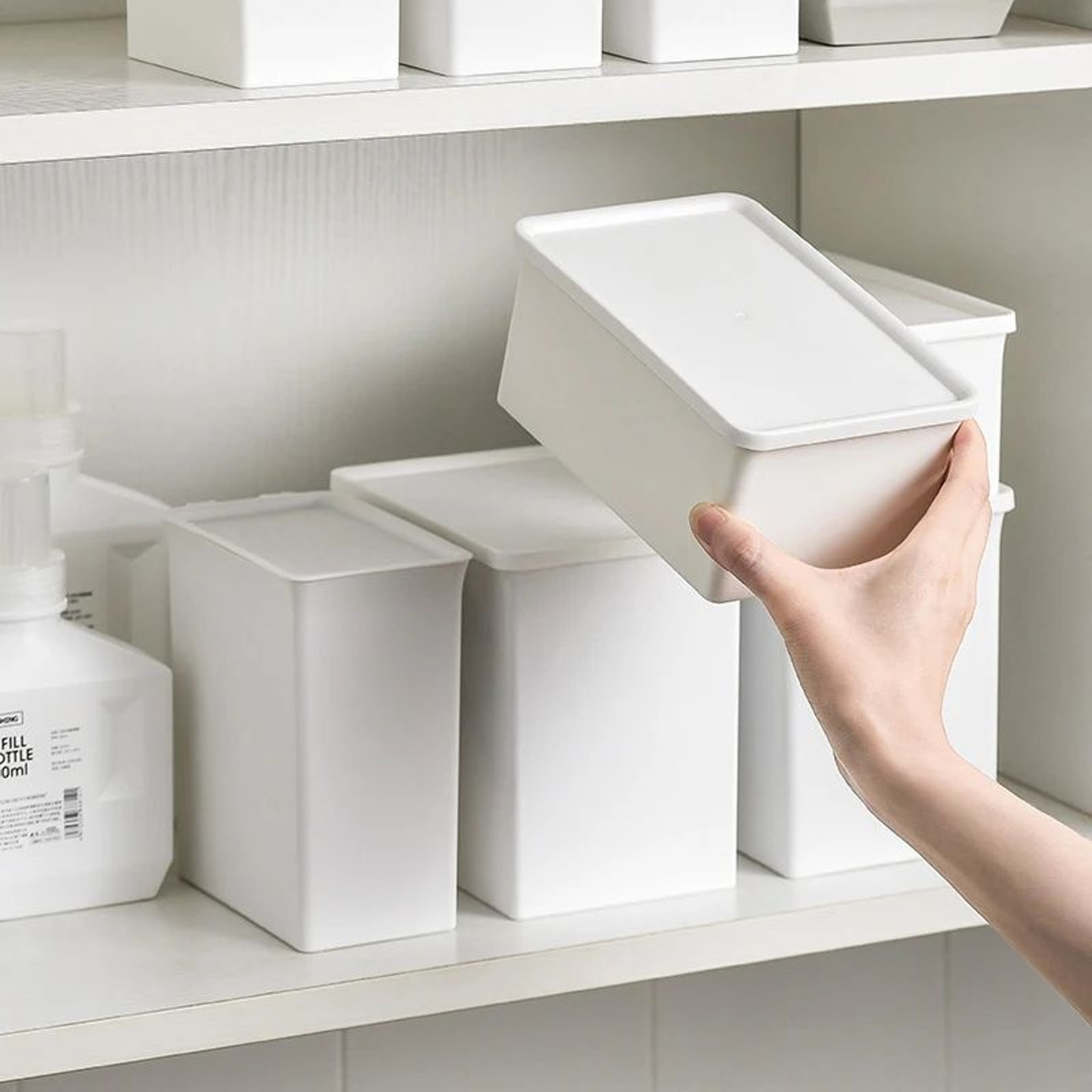 Lidded Laundry Detergent Storage Box 2