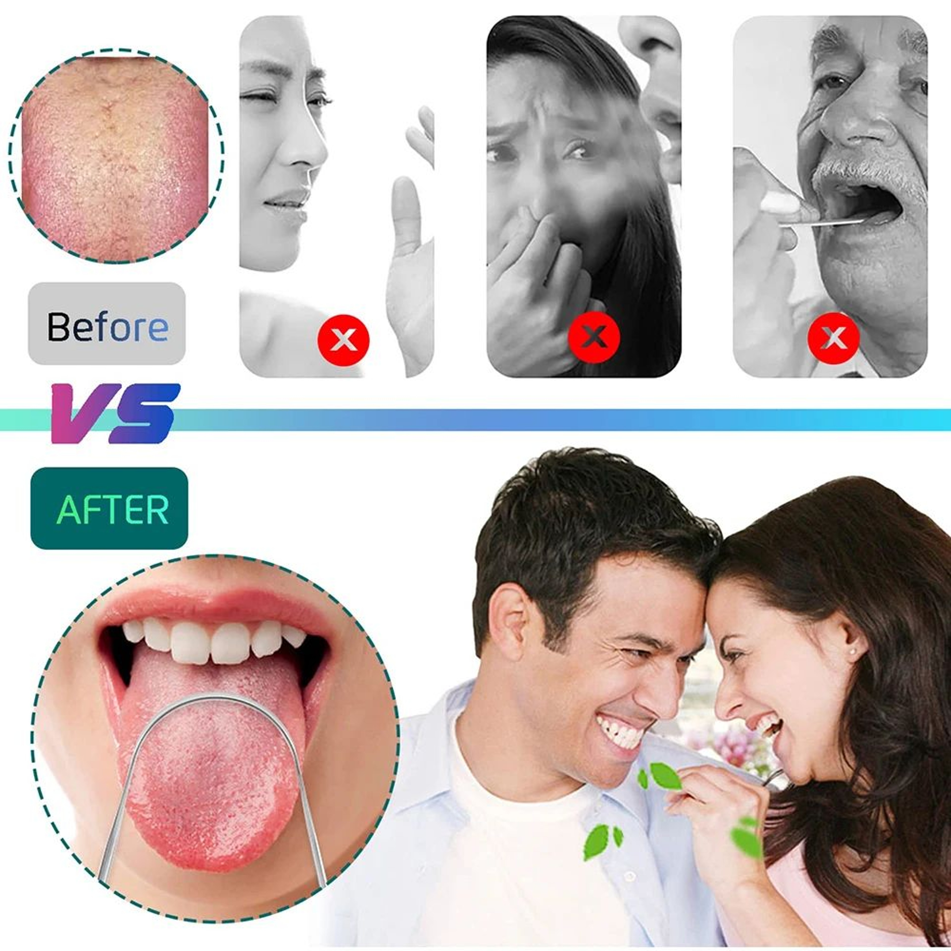 Stainless Steel Tongue Cleaning Scraper 1