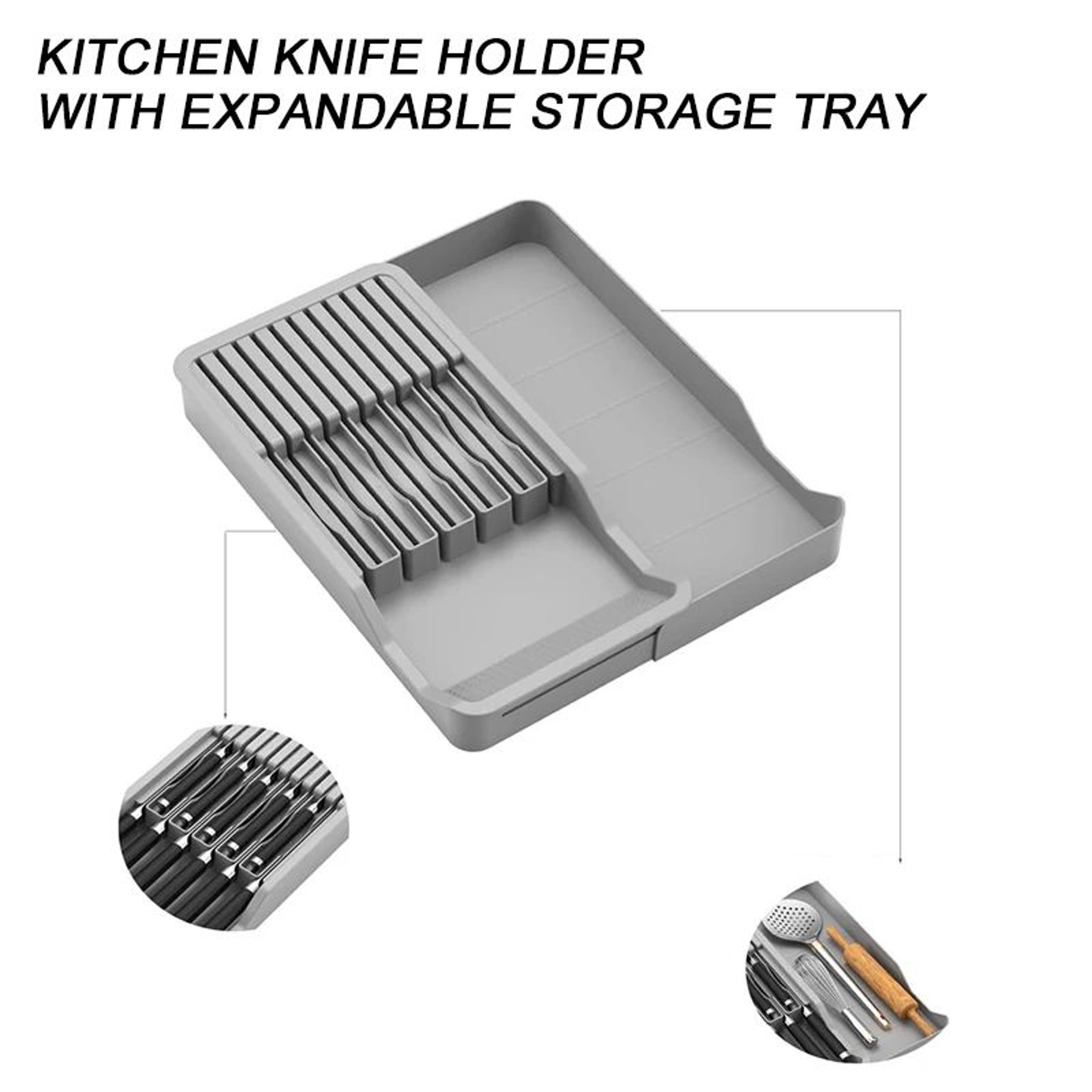 Adjustable Cutlery Drawer Organizer 0